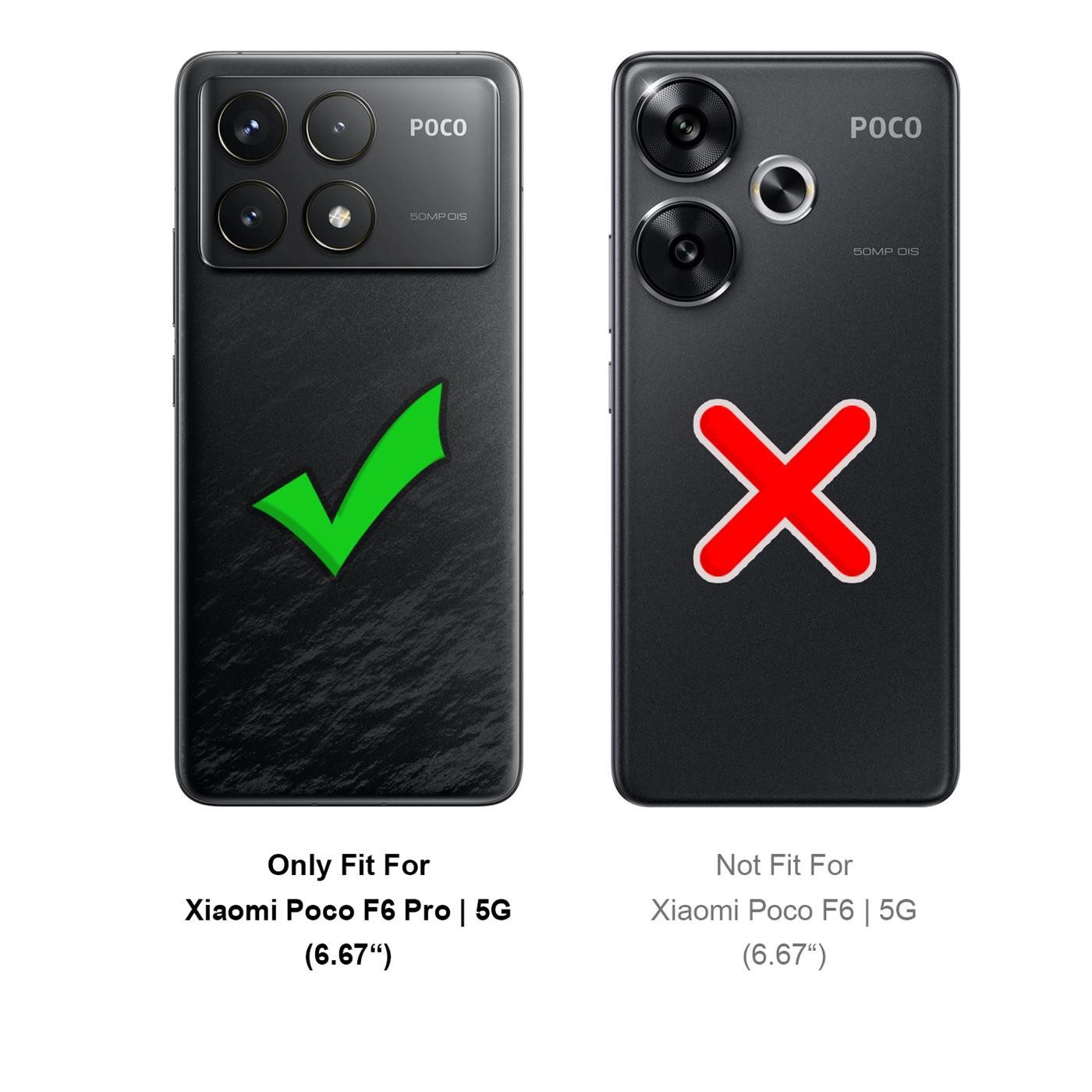 CoolGadget Handyhülle Transparent Ultra Slim Case für Xiaomi Poco F6 Pro 6,67 Zoll, Silikon Hülle Dünne Schutzhülle für Poco F6 Pro Hülle