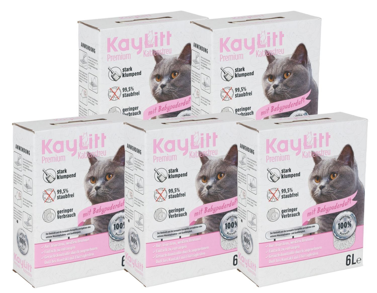 Katzenstreu Katzenstreu 30L (26 Kg) duftend Klumpstreu Haustierstreu Einstreu