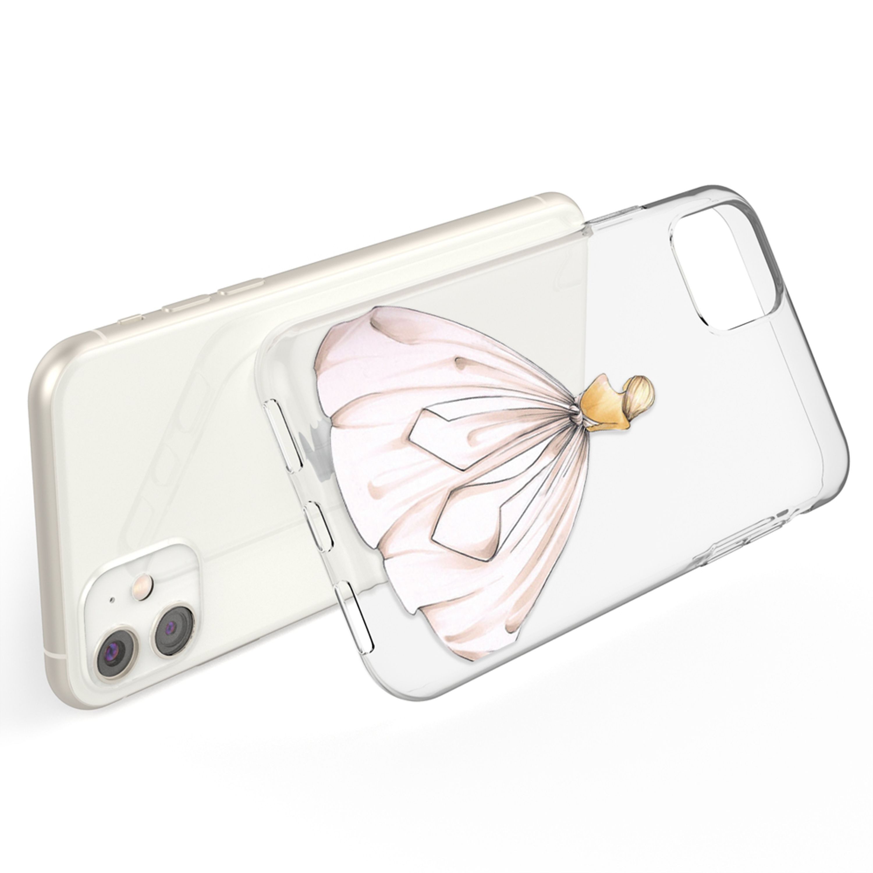 Nalia Smartphone-Hülle Apple iPhone 11 15,5 cm (6,1 Zoll), Motiv Silikon Hülle / Print Cover / Muster Schutzhülle / Design Case
