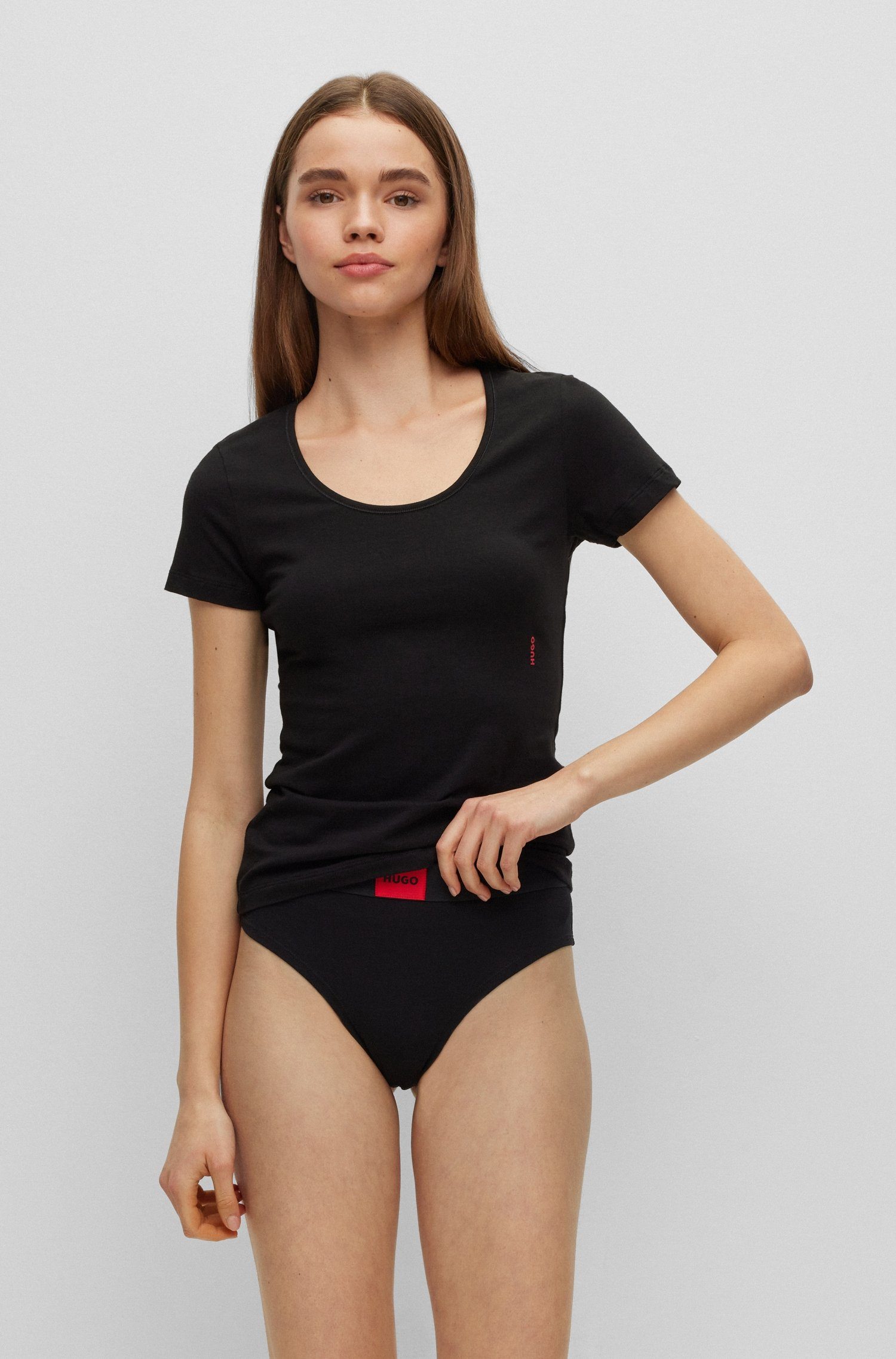 HUGO T-Shirt TWIN (Packung, 2-tlg., 2er-Pack) günstig online kaufen