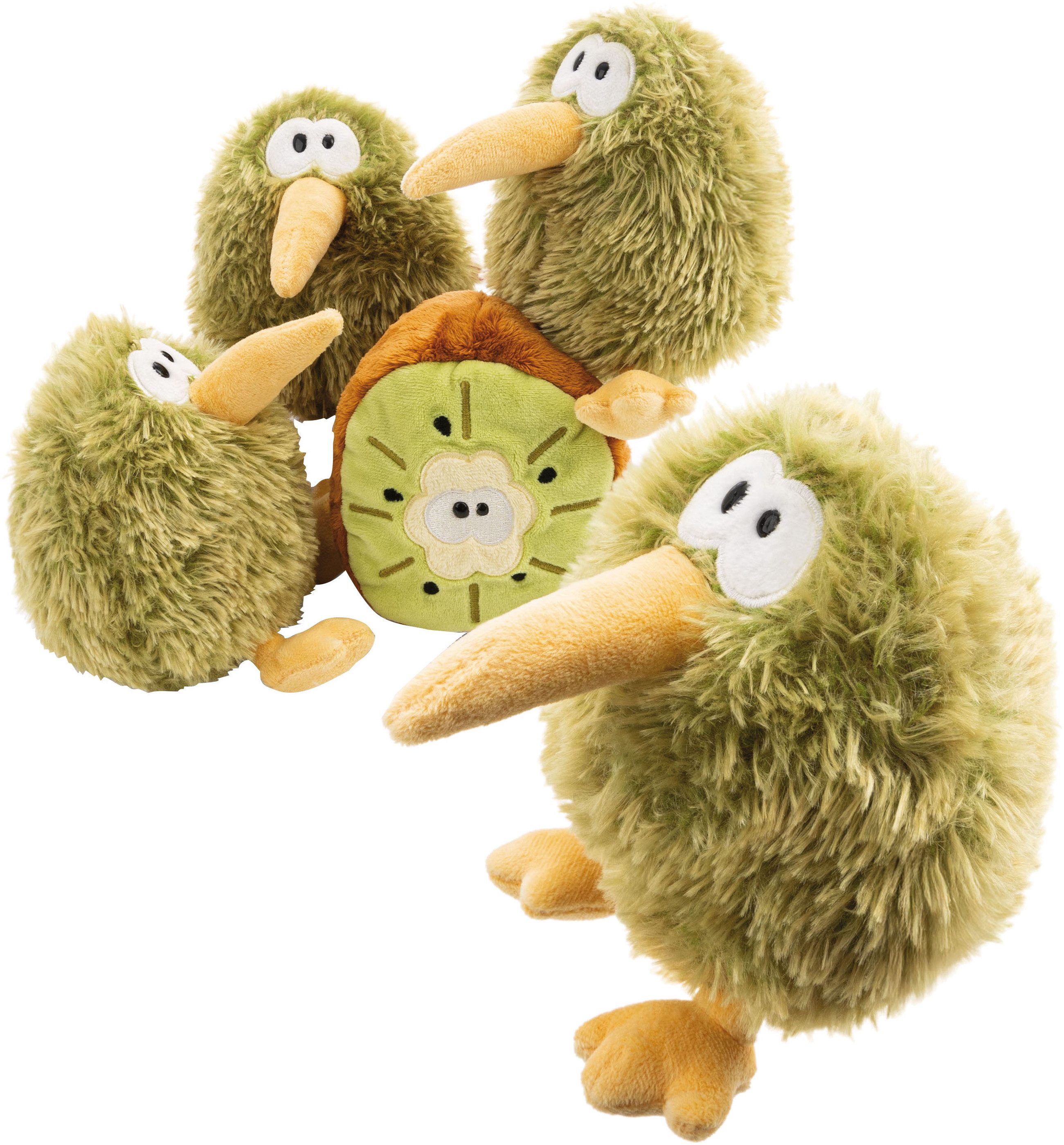 Nici Kuscheltier Let Me Out, Kiwi mit Wendefunktion, 15cm, 2in1 Wendeplüschtier