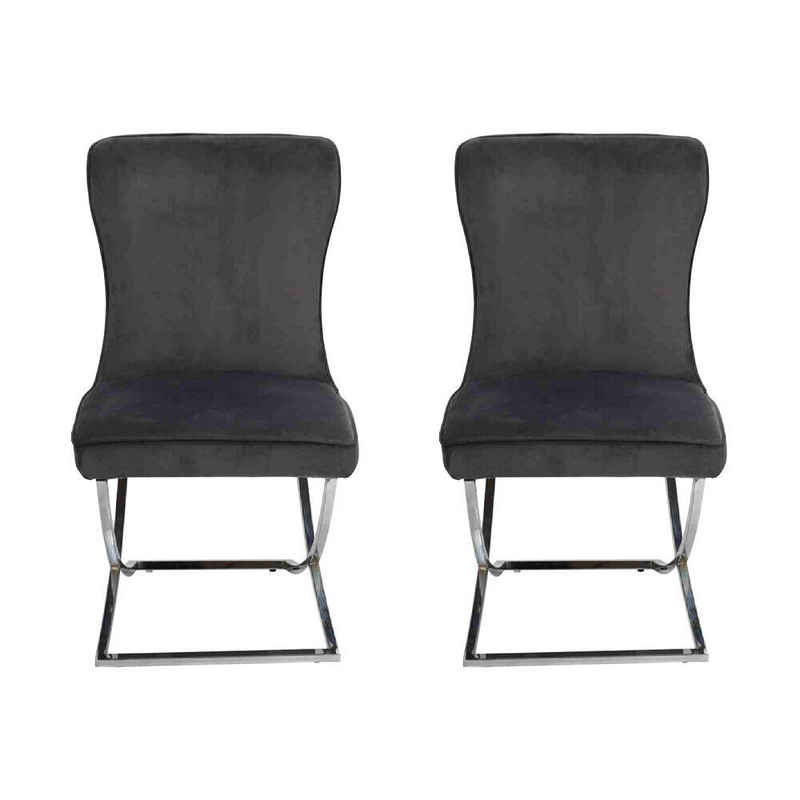 JVmoebel Stuhl Designer 2x Stühle Luxus Chesterfield Polster Stühle Sessel, Made In Europe