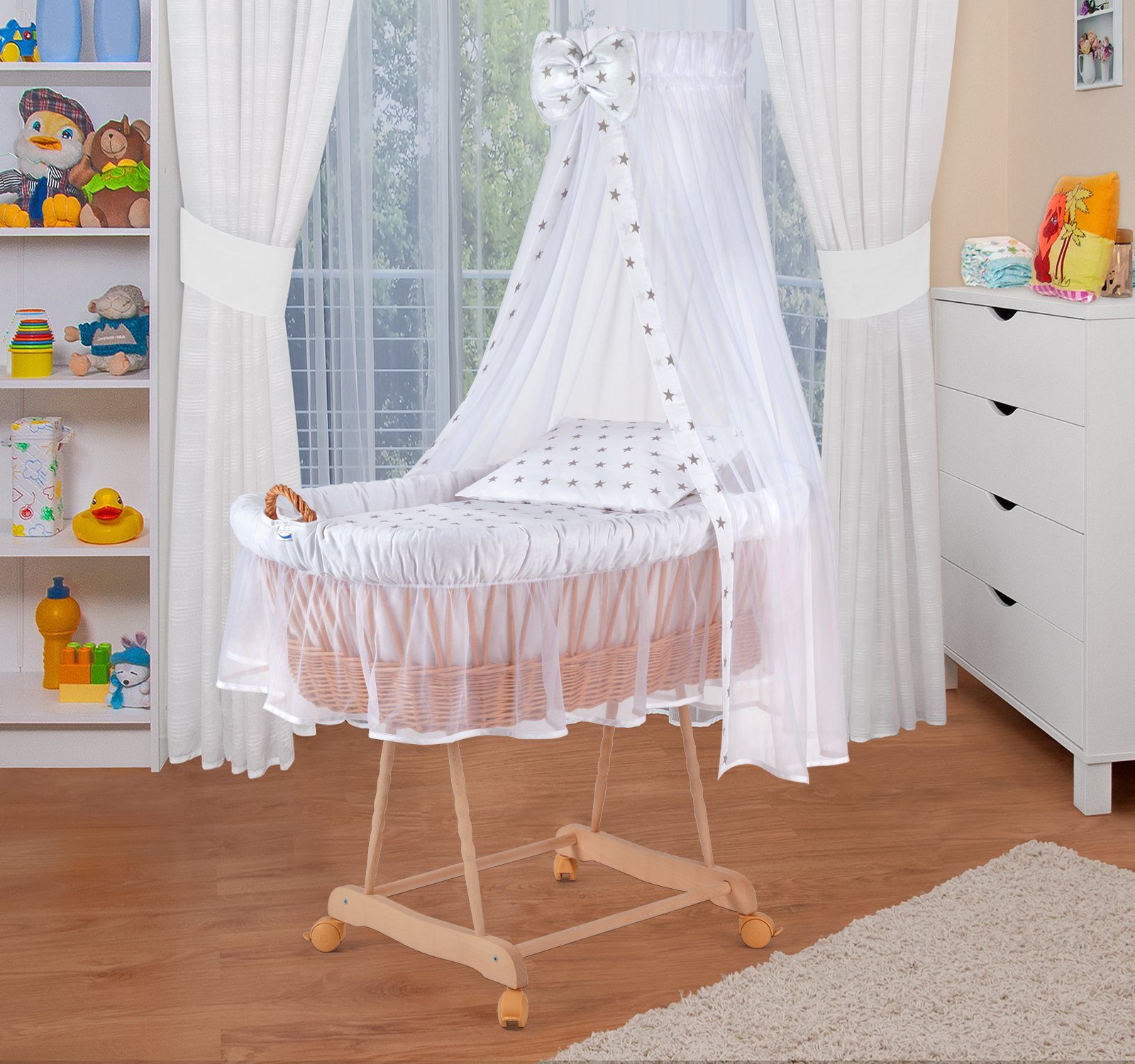 Waldin Колыбели Waldin Baby Колыбели-Set mit Ausstattung,XXL