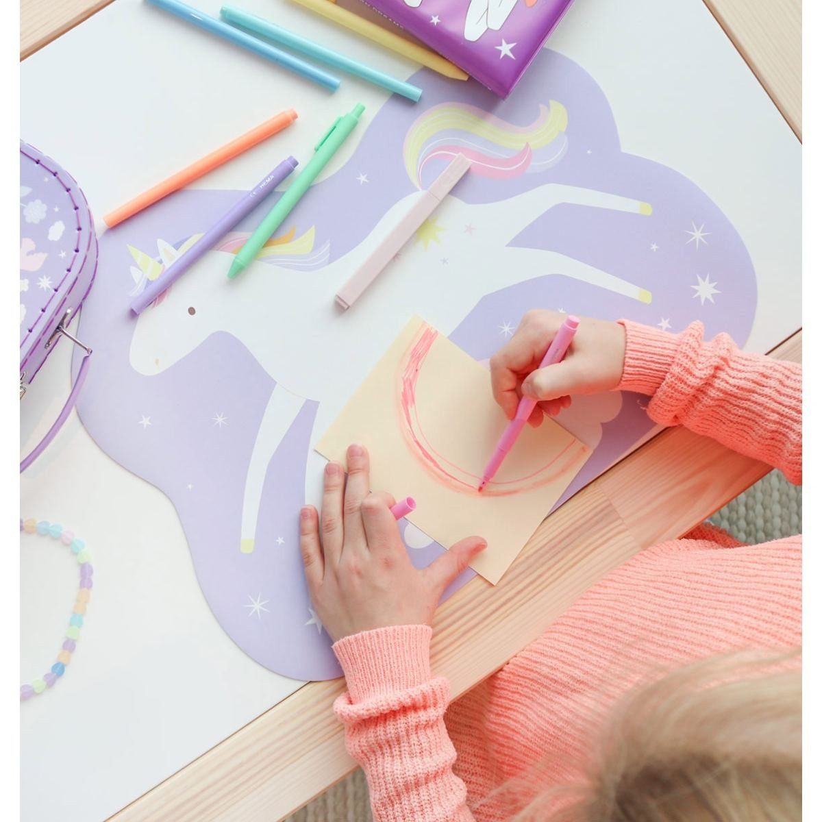 A Little Lovely Company Platzset Tischset 43 x 34 x 0,2 cm Untersetzer Platzmatte, Anti-Rutsch Beschichtung