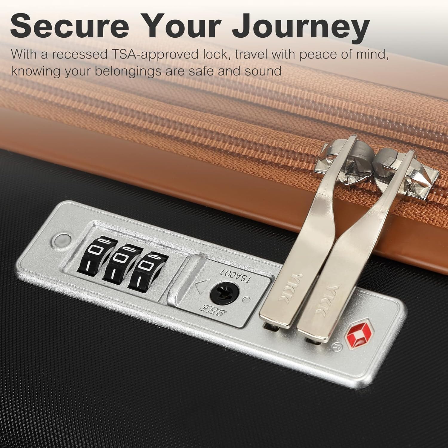 KONO Handgepäck-Trolley Koffer Set Enthält 1 Reiserucksack und 1 Kulturbeutel