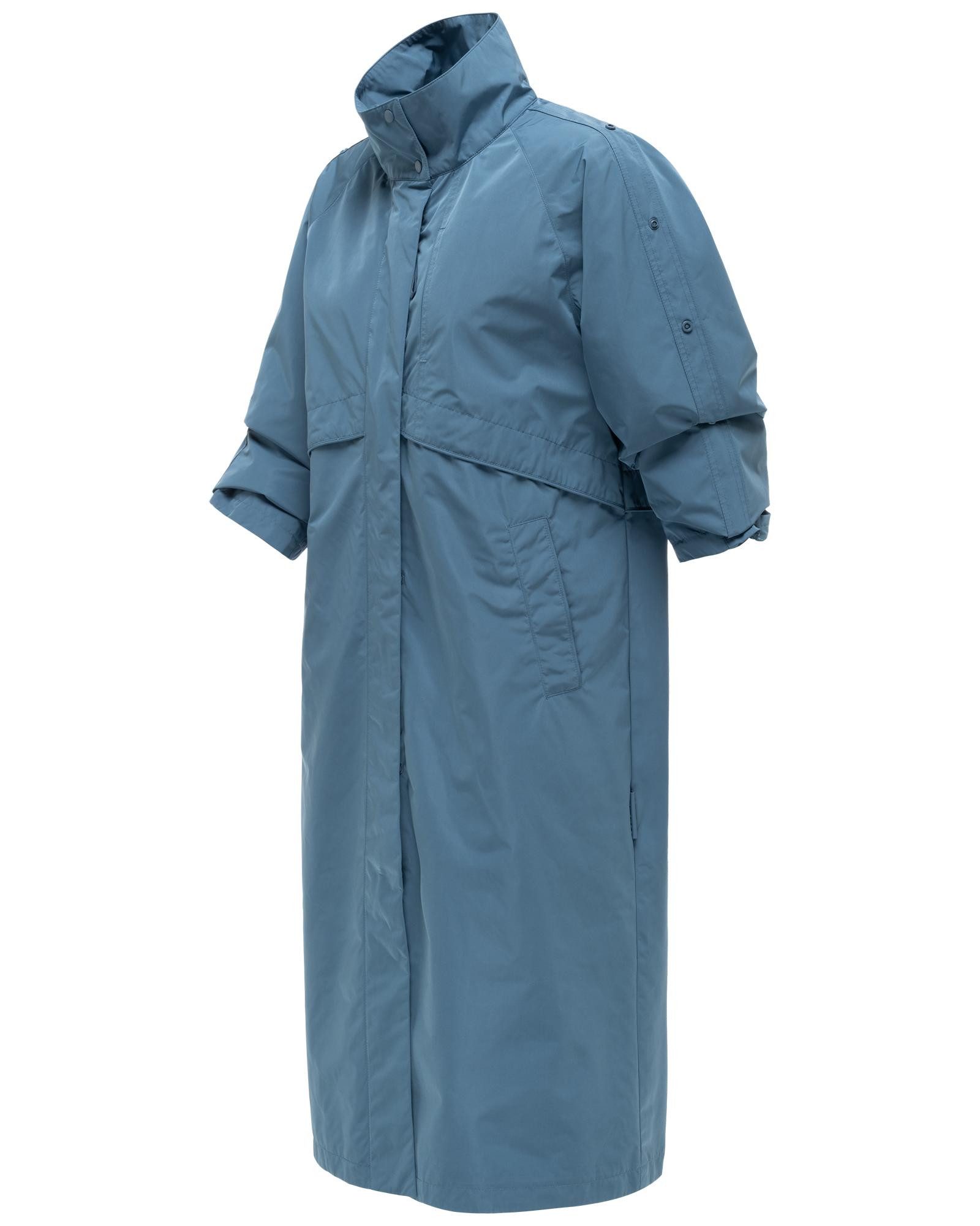 Navahoo Langmantel Zenblüte 14 Modischer oversized Damen Parka mit krempelbaren Ärmeln