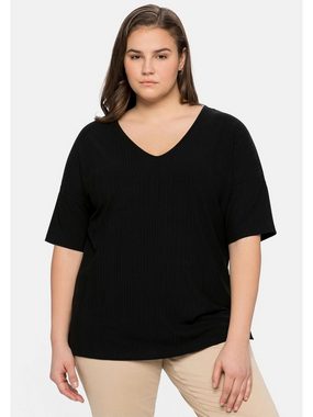 Sheego T-Shirt Große Größen im dezenten Streifenlook