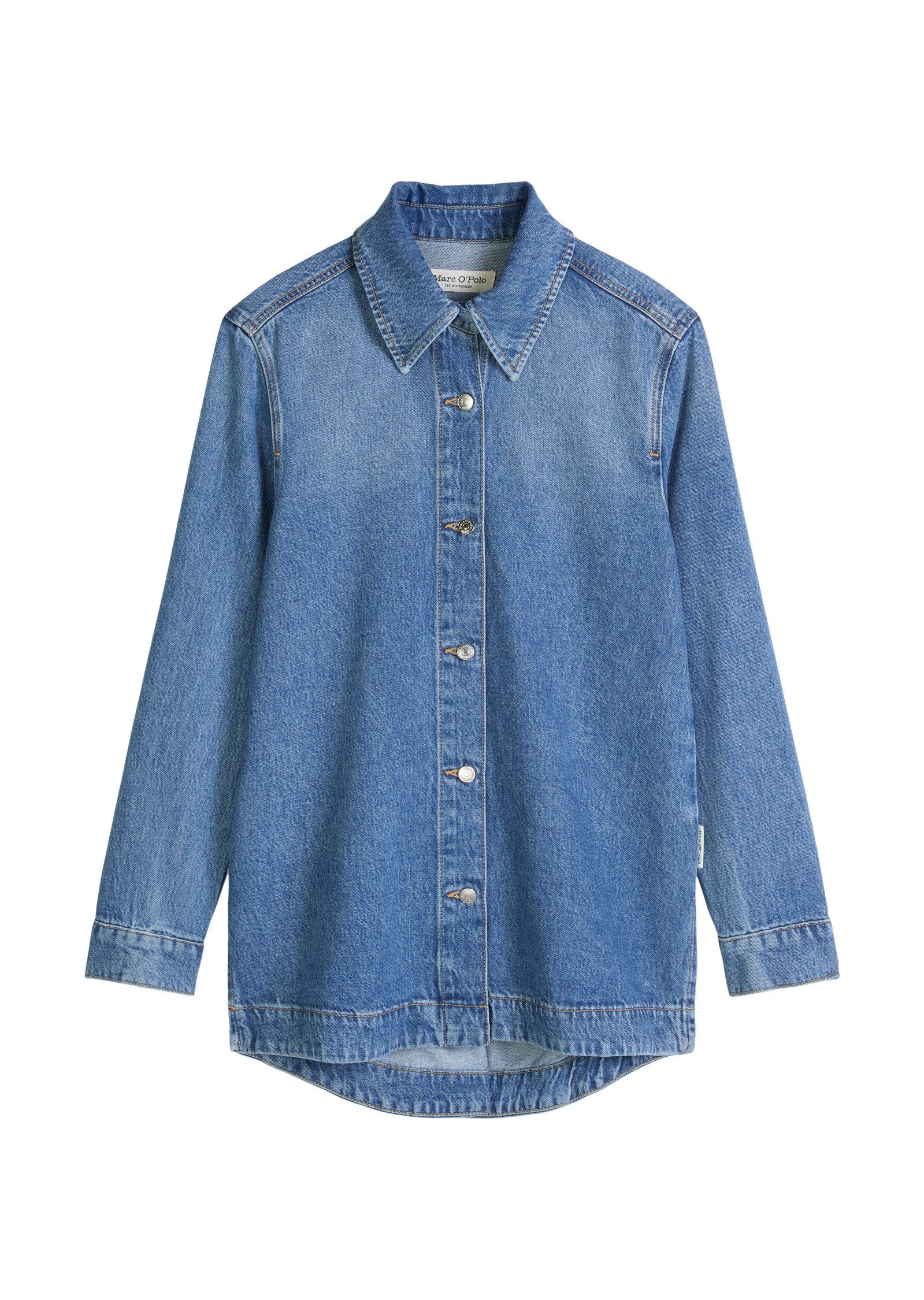 Jeansbluse aus TENCEL™ Lyocell-Mix