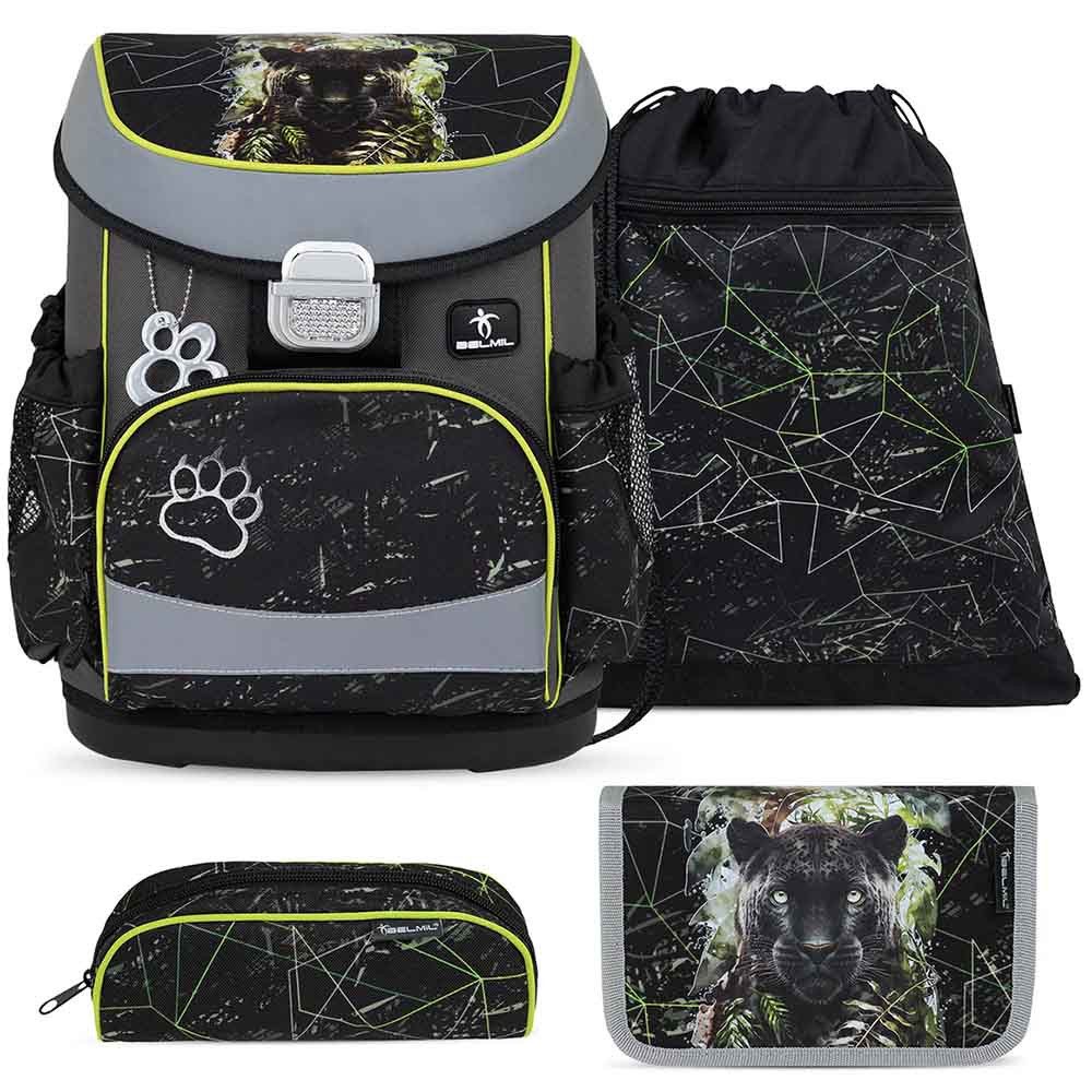 Belmil Schulranzen Set Mini Fit 10-teilig 2026 Jungen Black Panther
