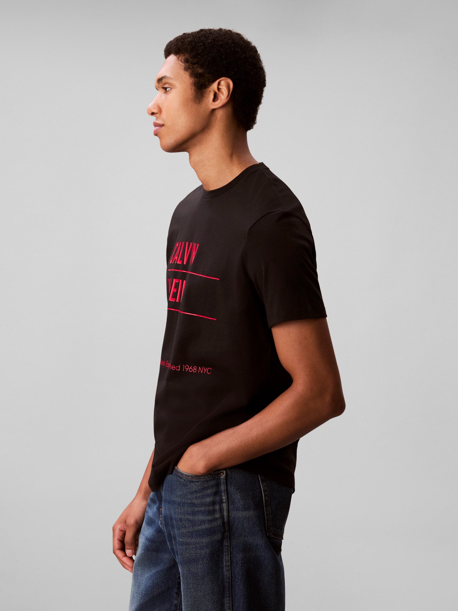 Calvin Klein Jeans T-Shirt SS 30S EU CALVIN KLEIN NY GRAPHI Mit Rundhalsaus günstig online kaufen