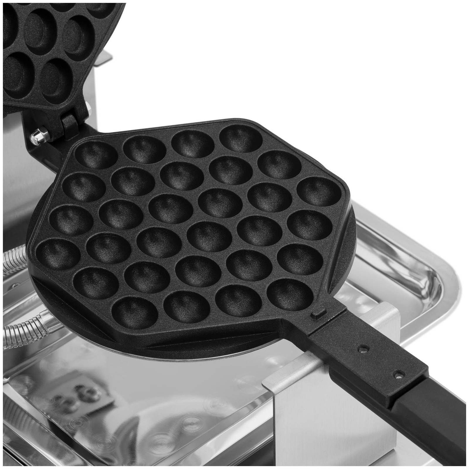Royal Catering Waffeleisen Doppel Bubble Waffel 2 x 1400 W Timer 5 min Waffelmaschine rotierbar, 2800 W