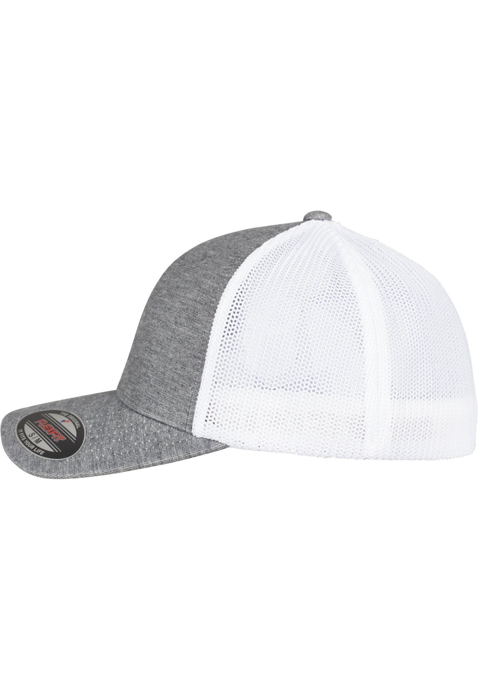 Trucker Flex Cap Flexfit Retro Melange Cap heathergrey/white Trucker