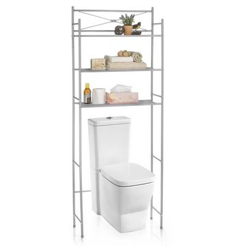 CARO-Möbel Standregal MARSA, Toilettenregal MARSA - WC Standregal Waschmaschine Überbau Grau