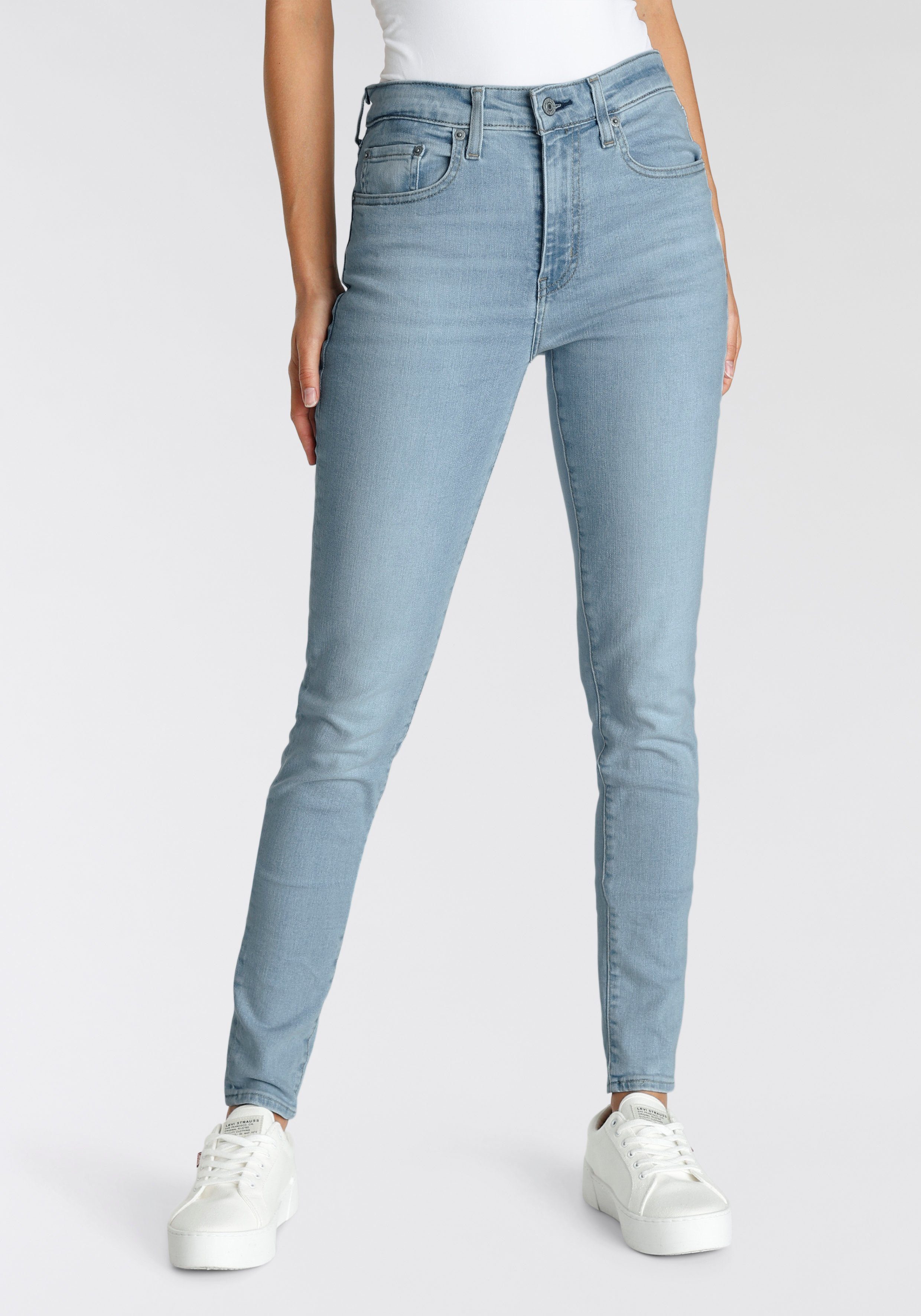 dneim mit 721 indigo skinny bleached Skinny-fit-Jeans High Bund hohem rise Levi's®