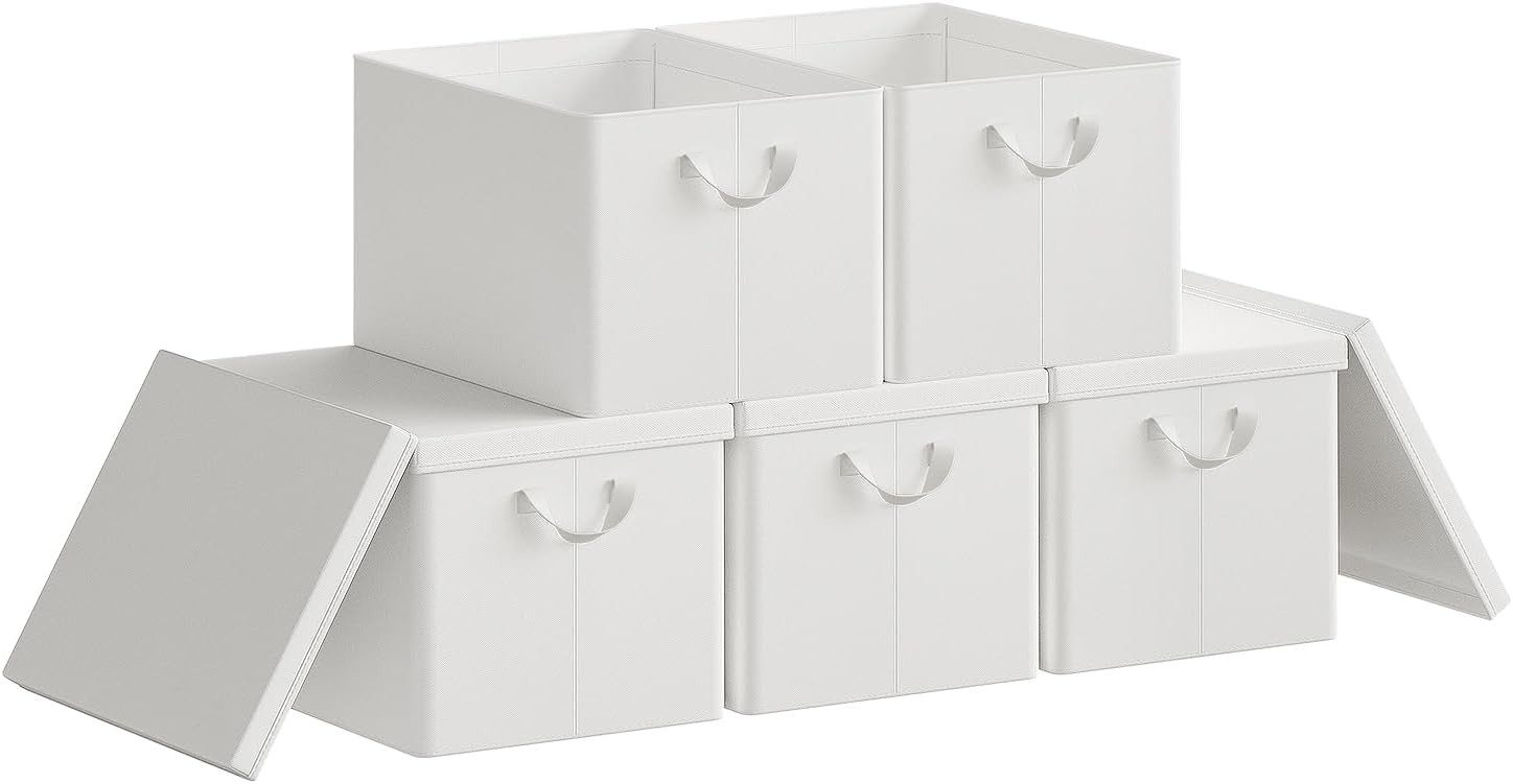 Woltu Aufbewahrungsbox (5 St., Set), mit Deckel, mit Griffen, faltbar