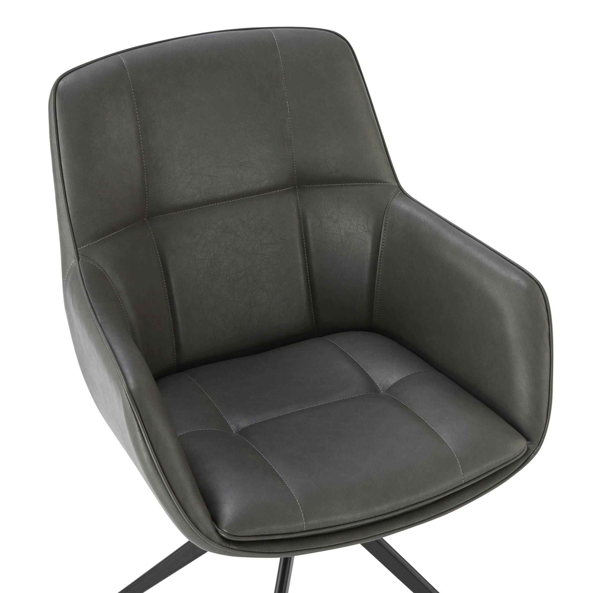 CHITA Polsterstuhl (Set, 2 St), Drehstuhl, Esszimmerstuhl, 360° drehbar, Verstellbare Füße, Kunstleder