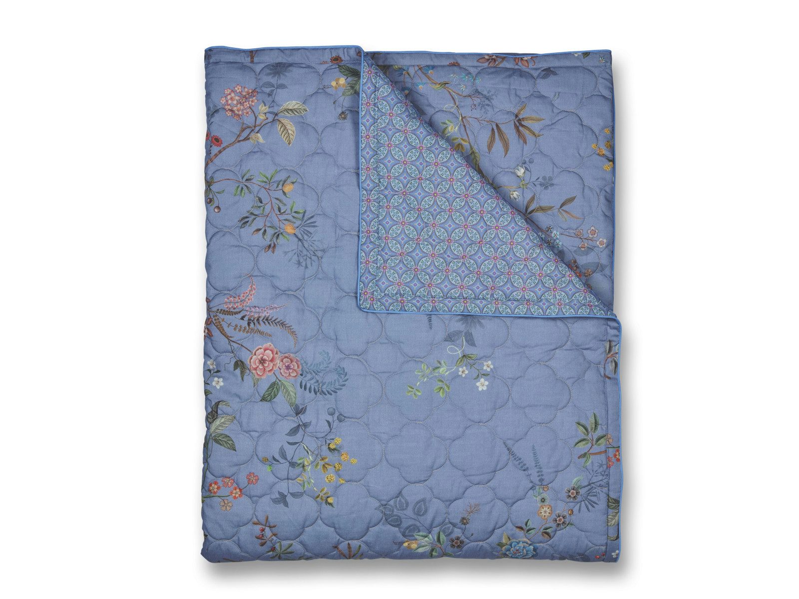 PiP Studio Tagesdecke Bustani Decke blau 220x260cm (1 Stück)
