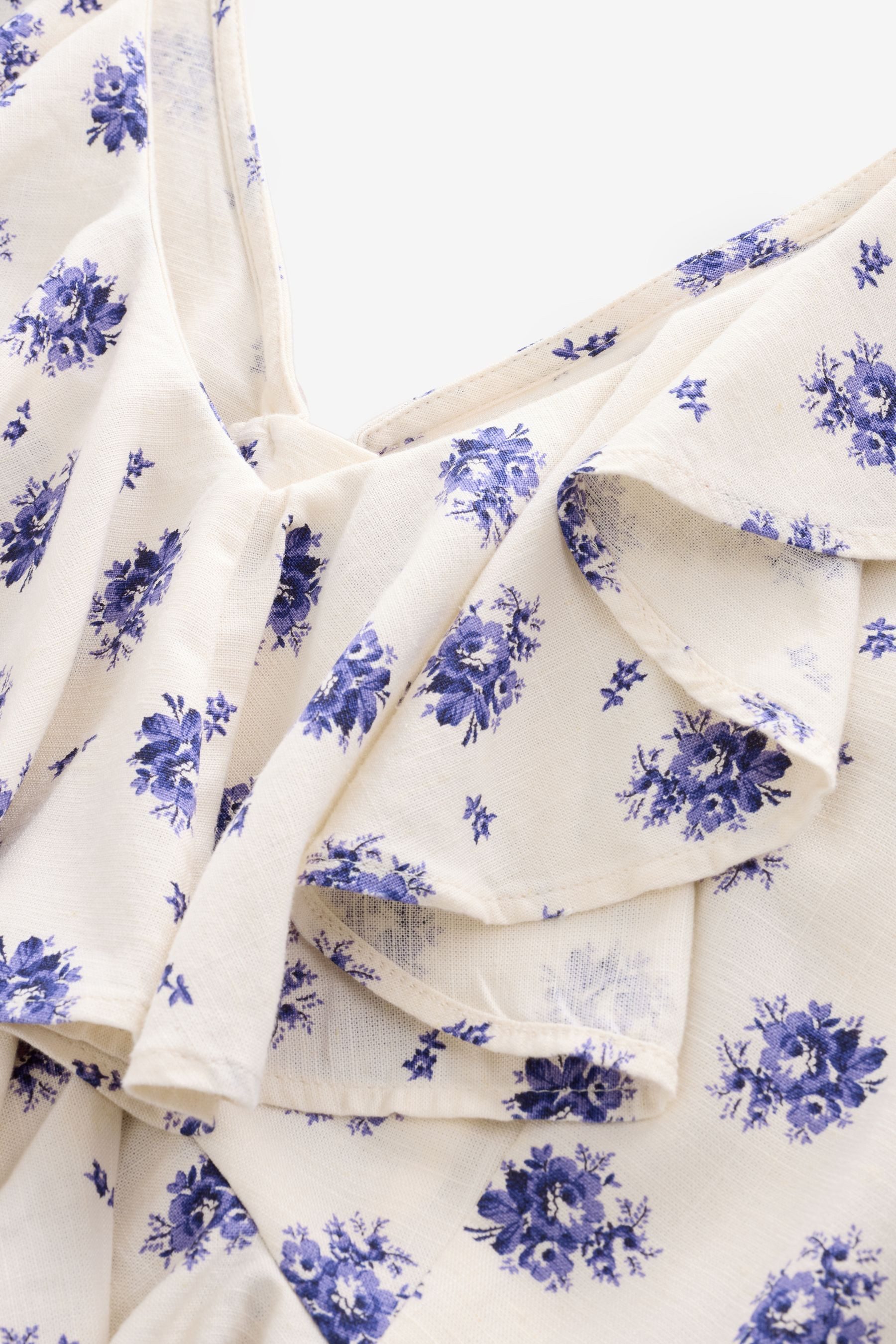 LAURA ASHLEY Midikleid Laura Ashley ärmelloses, gerüschtes Midikleid (1-tlg)
