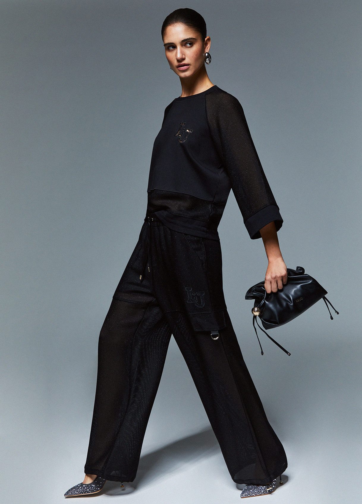 Liu Jo Stoffhose - Hose Damen - Cargohose - Damen Stoffhose - weite Hose