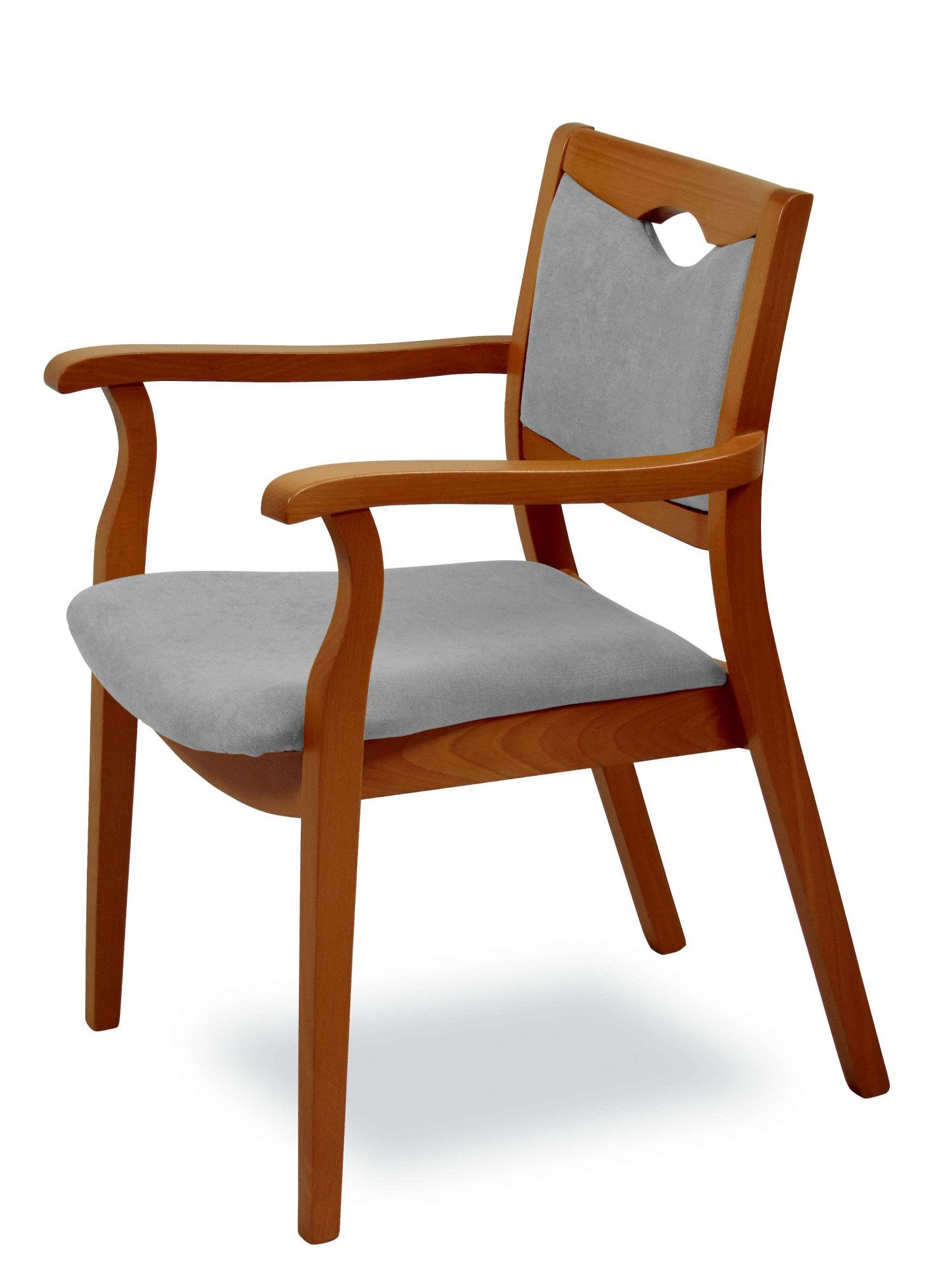 Home affaire Armlehnstuhl London, Stuhl, Komfortsessel, 3 Gestellfarben, Made in Italy (1 St), Extra-komfortabel, ergonomisch, fleckenabweisendes Gewebe, Massivholz