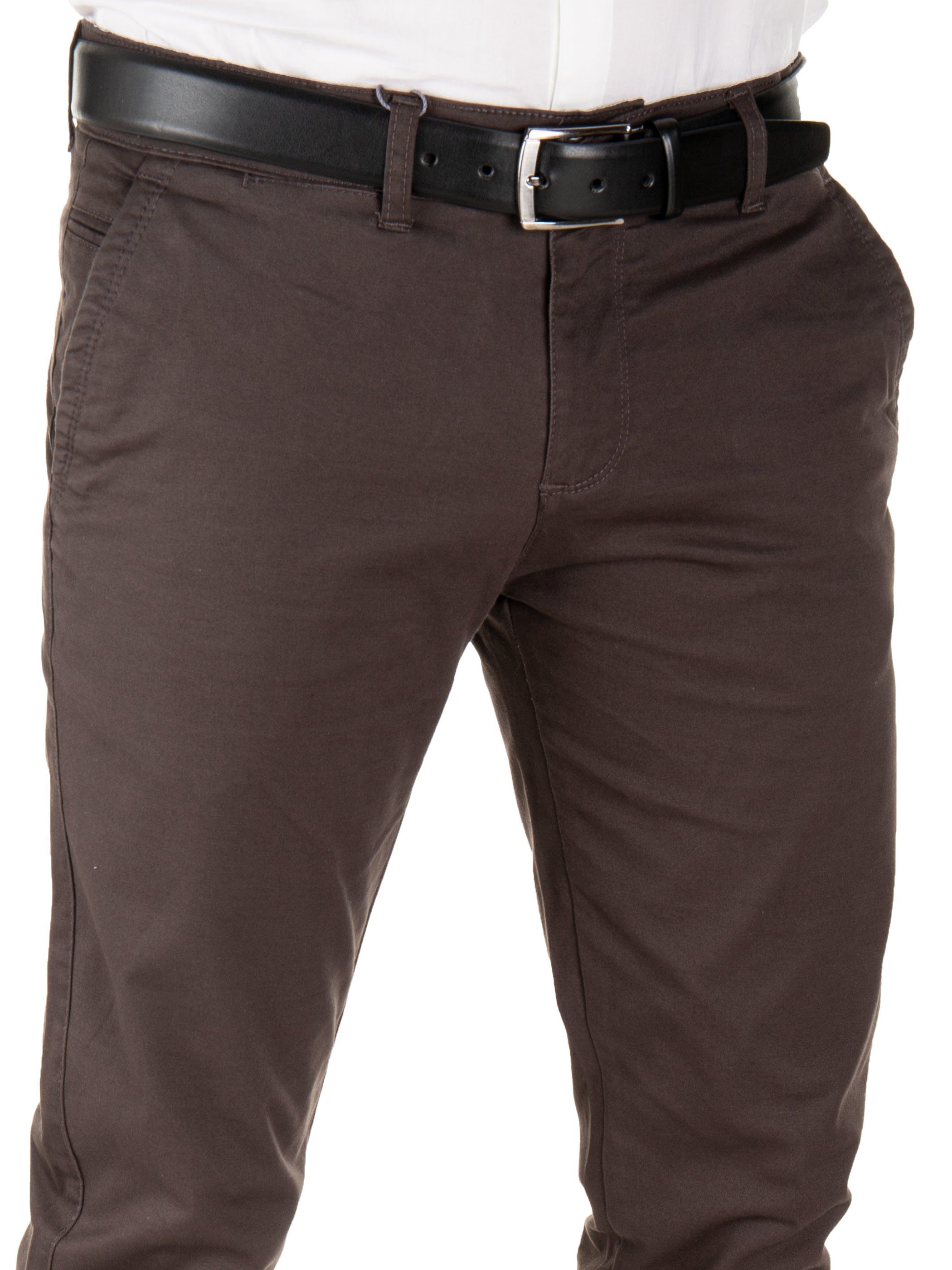Chinohose Modische Chino Hose Dustin von YAZUBI mit Gürtel