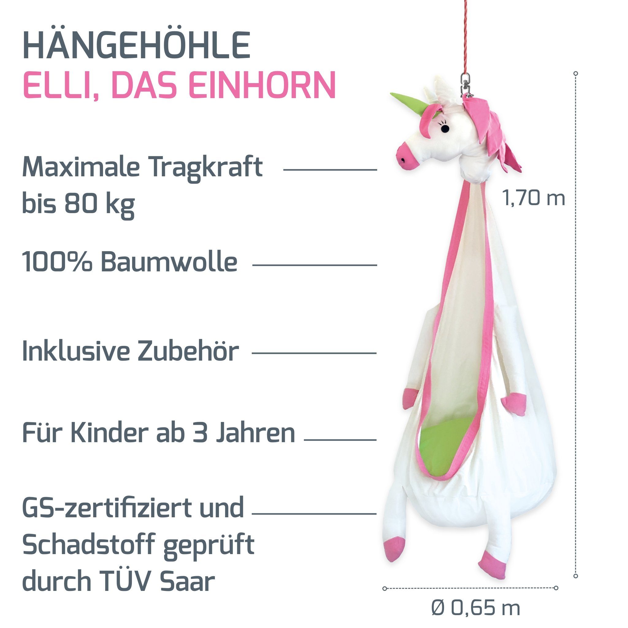 snuutje Familiensachen Hängehöhle Hängesessel für Kinder indoor (2 Sitzkiss günstig online kaufen