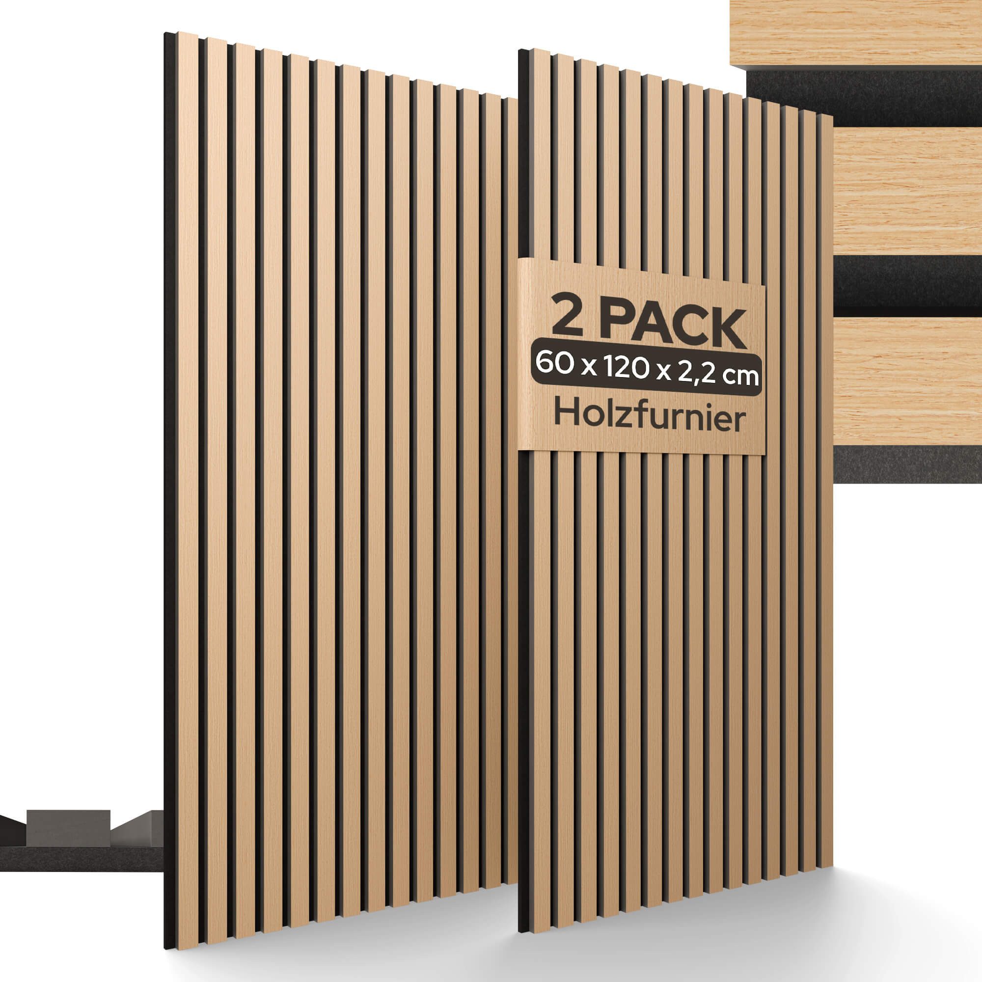 Arebos Akustikplatte 2er Set, Zuschneidbar, Einfache Montage, 2 Farben, Sch günstig online kaufen