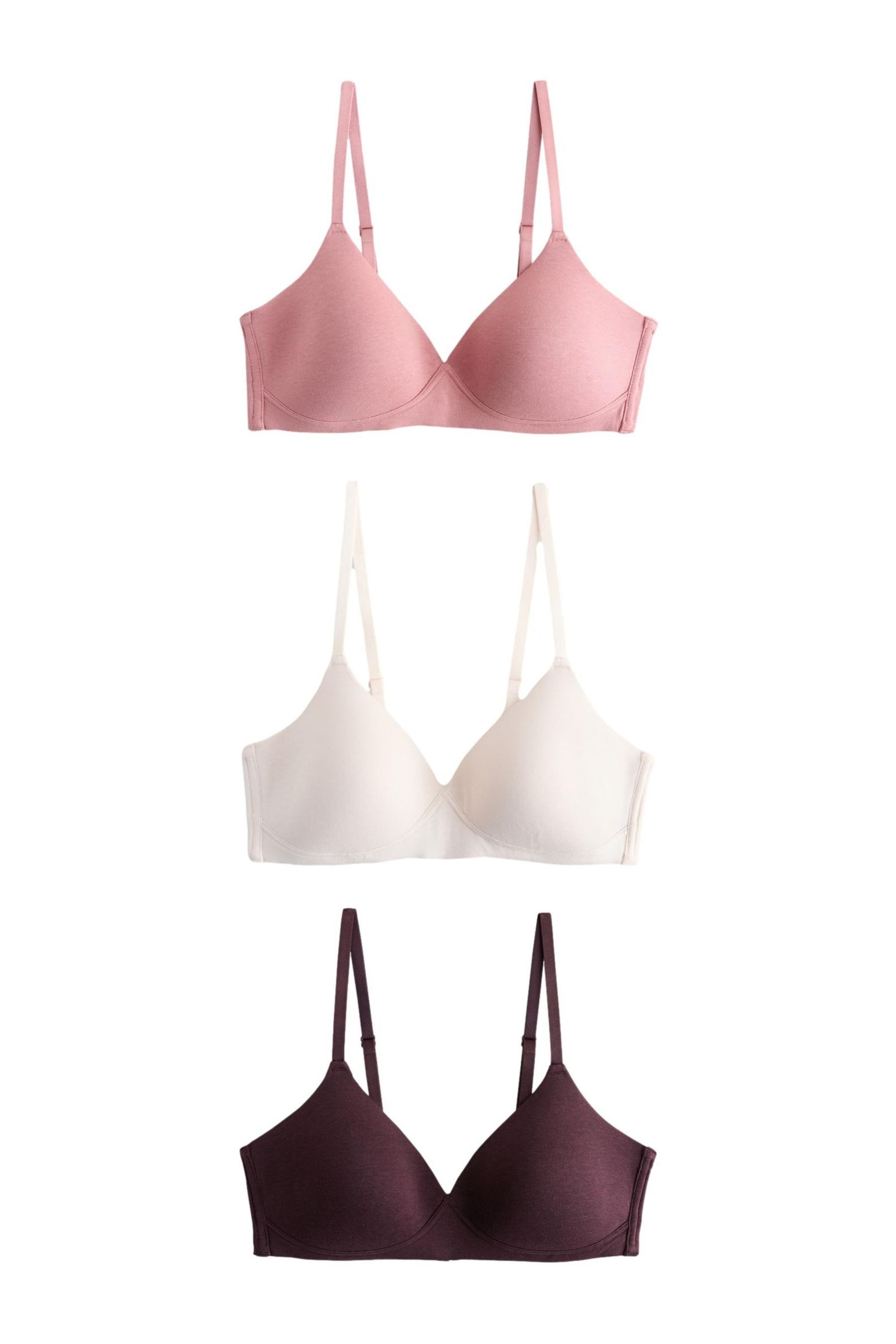 Bügelloser BH Wattierte Ultimate Comfort BHs ohne Bügel, 3er-Set
