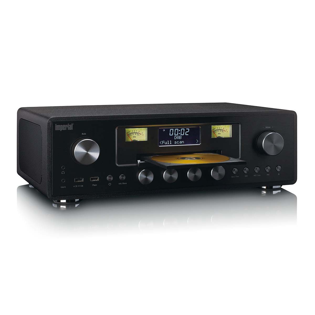 IMPERIAL Dabman 280CDBK CD-Radiorecorder (Tabelle Radio, 30 W, DAB+/FM Radio, Bluetooth-Streaming, USB-Aufnahme, ASA-Sicherheit) – Bild 5 von 5