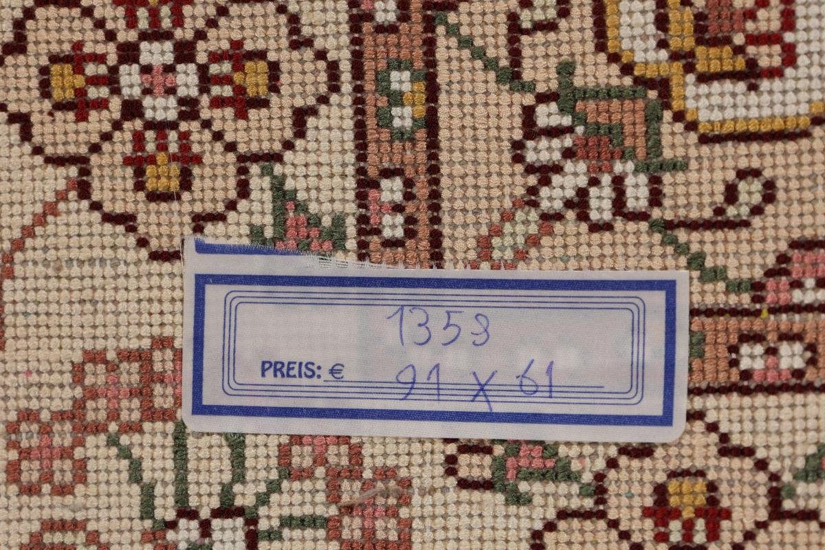 Orientteppich, Orientteppich Handgeknüpfter Viskose Nain 15 Trading, Höhe: 62x92 mm rechteckig, China