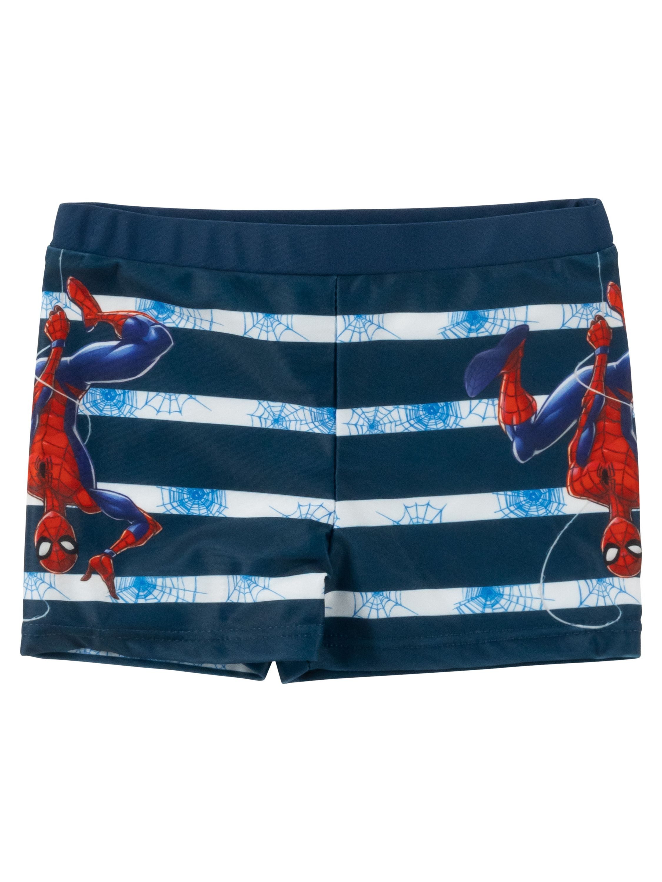 United Labels® Badehose Marvel - Spiderman, geringelt