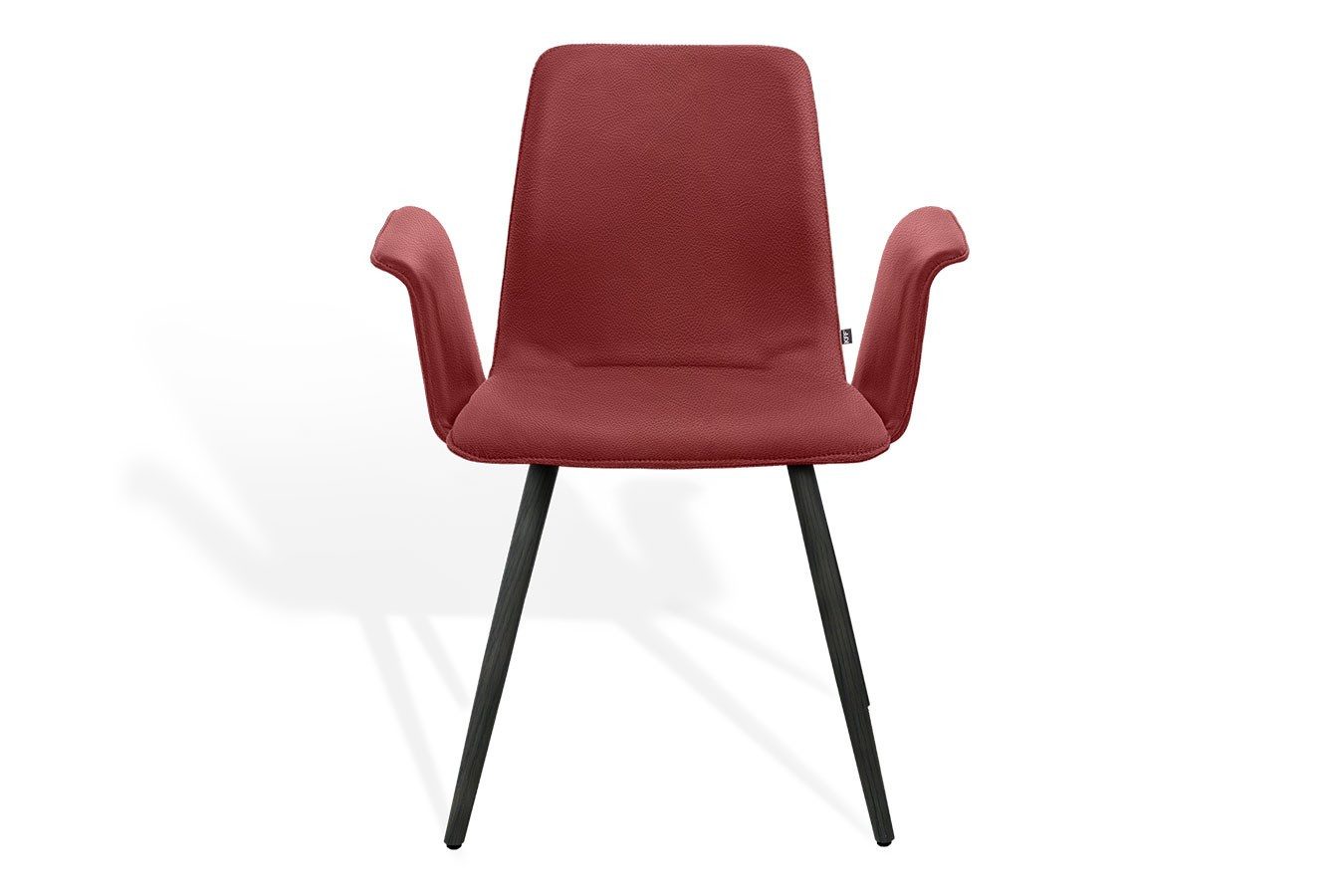 KFF Armlehnstuhl Armlehnstuhl Maverick Leder rot