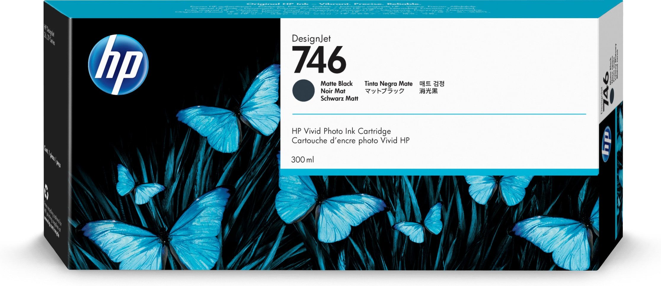 HP HP 746 Mattschwarz DesignJet Tintenpatrone, 300 ml Tintenpatrone