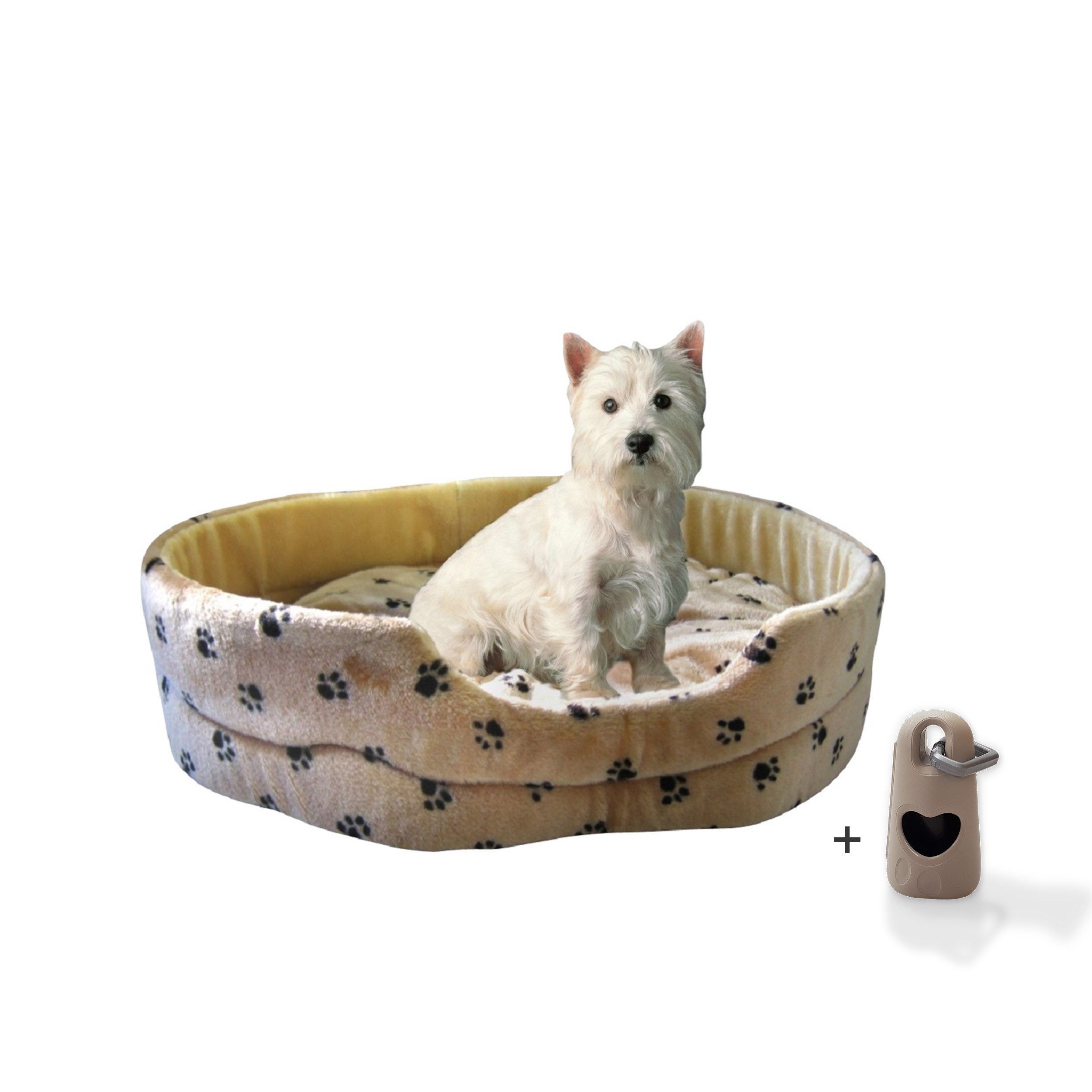 Rohrschneider Tierbett Hundebett Silvio mit Hundekotbeutelset