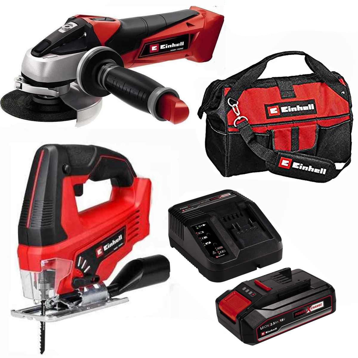 Einhell Akku-Winkelschleifer Winkelschleifer TE-AG 18/115, Stichsäge TC-JS günstig online kaufen