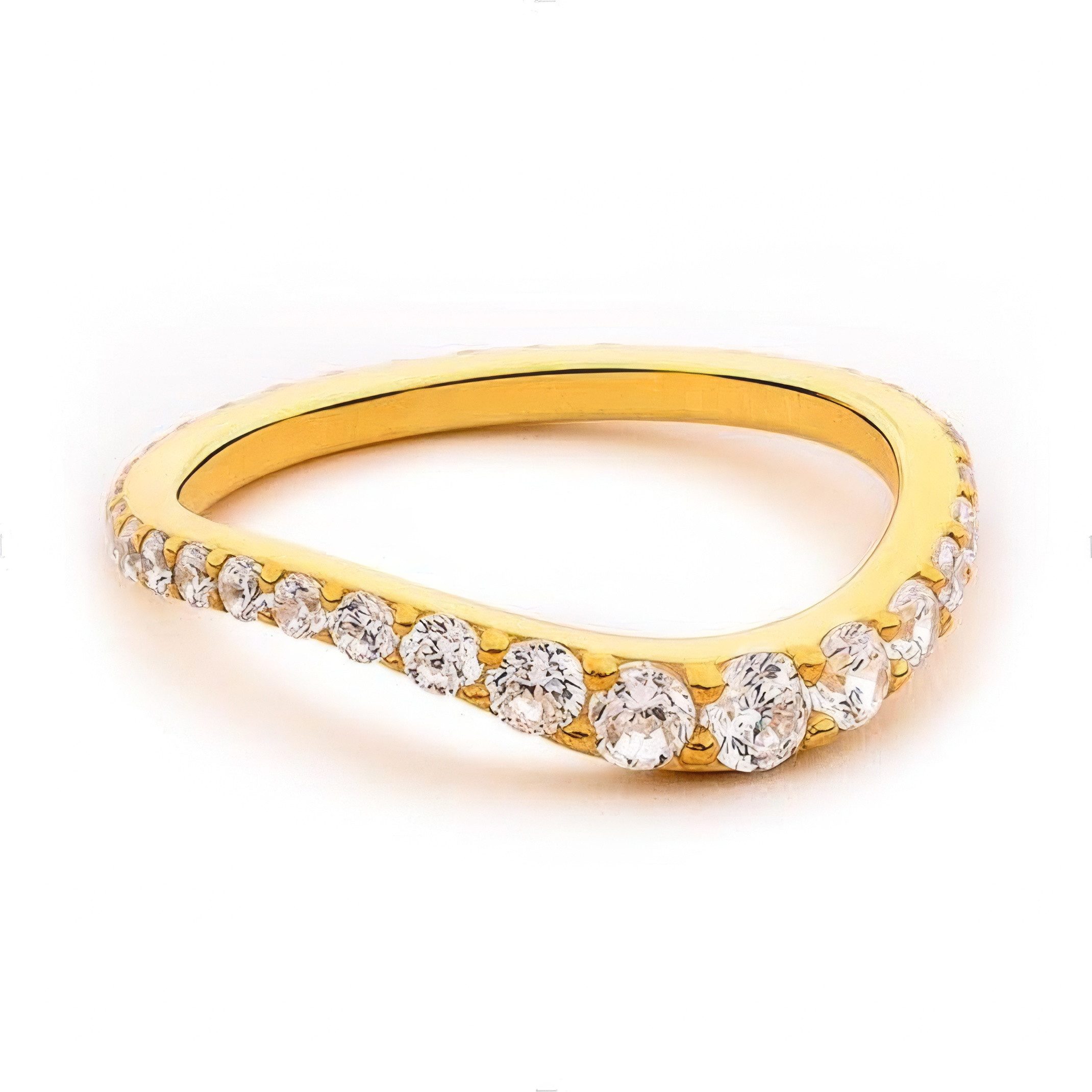 Jumpeak Diamantring 14k Gold-Diamantring,statement ring,promise ring,engagement ring, tochter geschenk,geschenk für schwester geburtstag,Brillantschliff