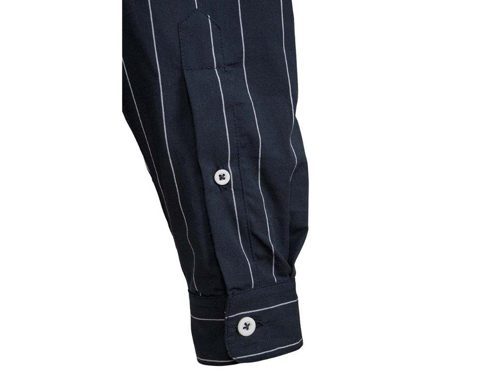 MELA Kurzarmhemd MELA Bio-Herren-Hemd 'AMIT' mit Stehkragen u. Brus