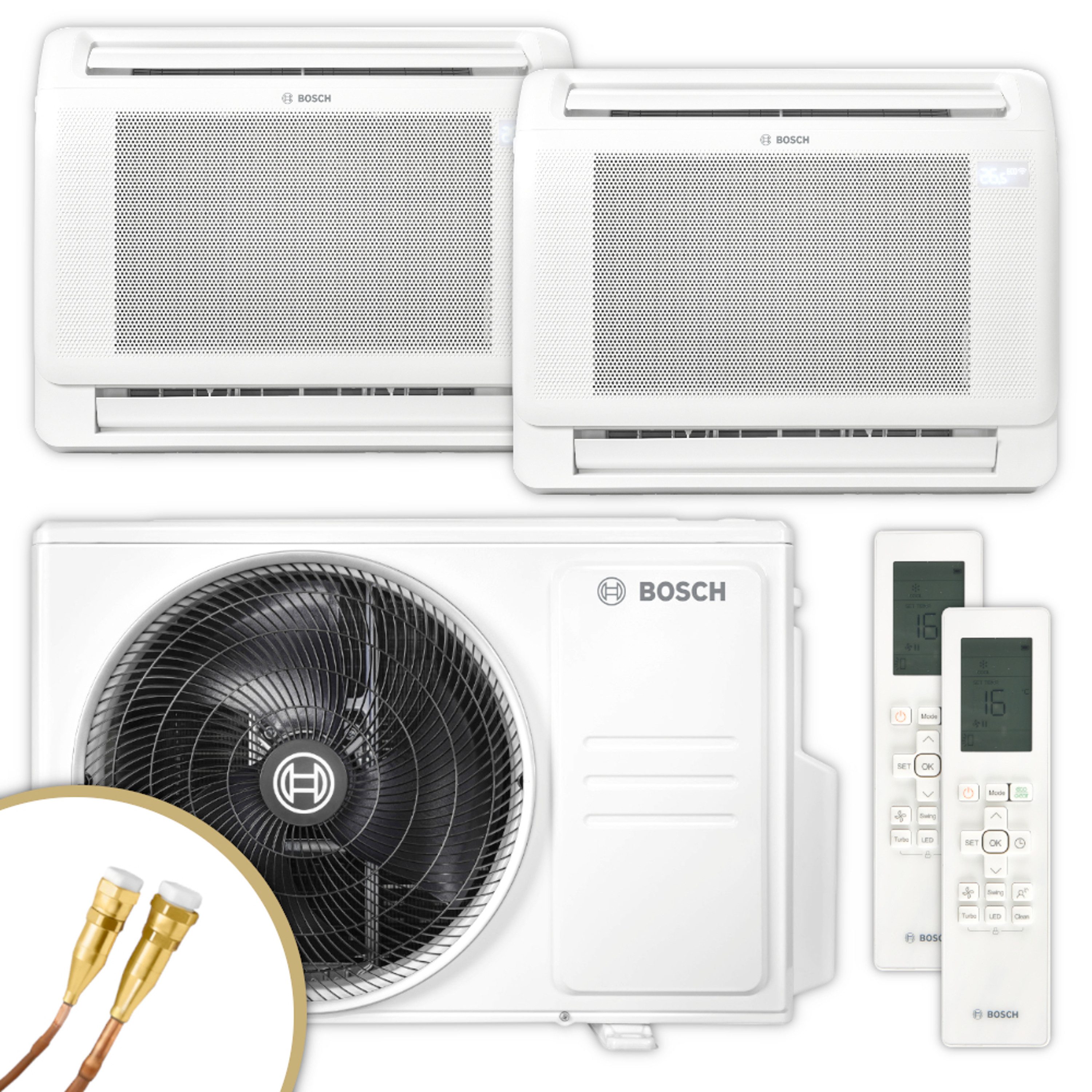 BOSCH Klimagerät CL5000M 79/3 E + CL5000iU CN 35 E / CL5000iU CN 35 E