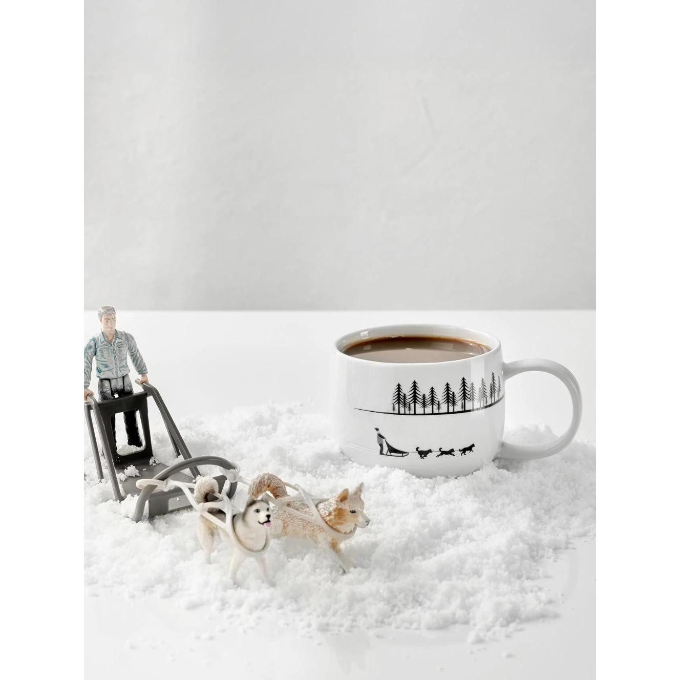 ASA SELECTION Geschirr Asa Henkelbecher Joy Schneespuren Schlittenhunde (40 günstig online kaufen