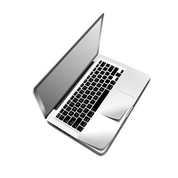 KMP Creative Lifesytle Product Schutzfolie Cover Skin Schutz für 15" MacBook Pro Retina, 15” Air Silver, (1-St), Guter Halt und optimaler Schutz vor Verschmutzung und Kratzern