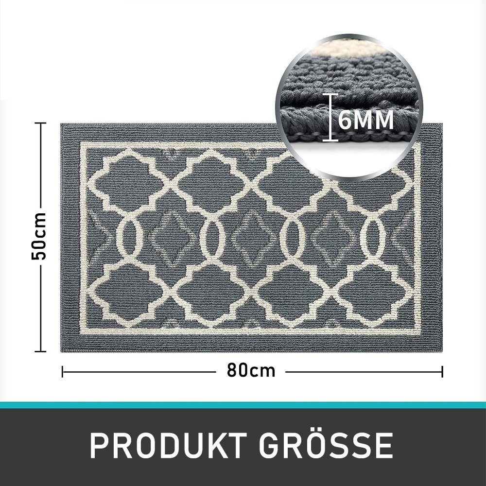 NUODWELL Fußmatte Fußmatte Innen, Waschbar Schmutzfangmatte rutschfest Stau günstig online kaufen