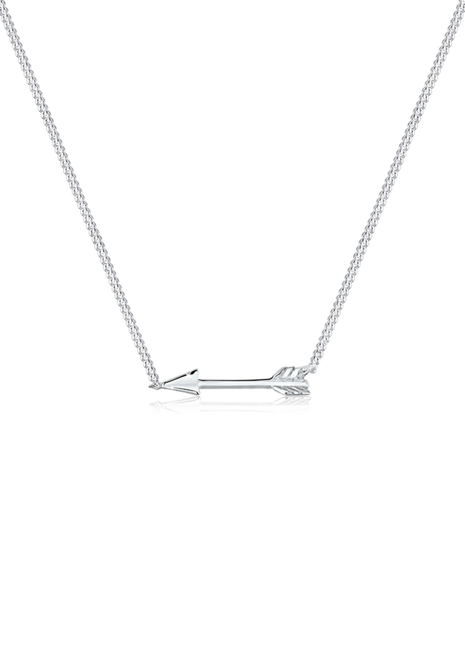 Elli Kette mit Anhänger Amors Pfeil Liebe Filigran 925 Sterling Silber, Pfeil