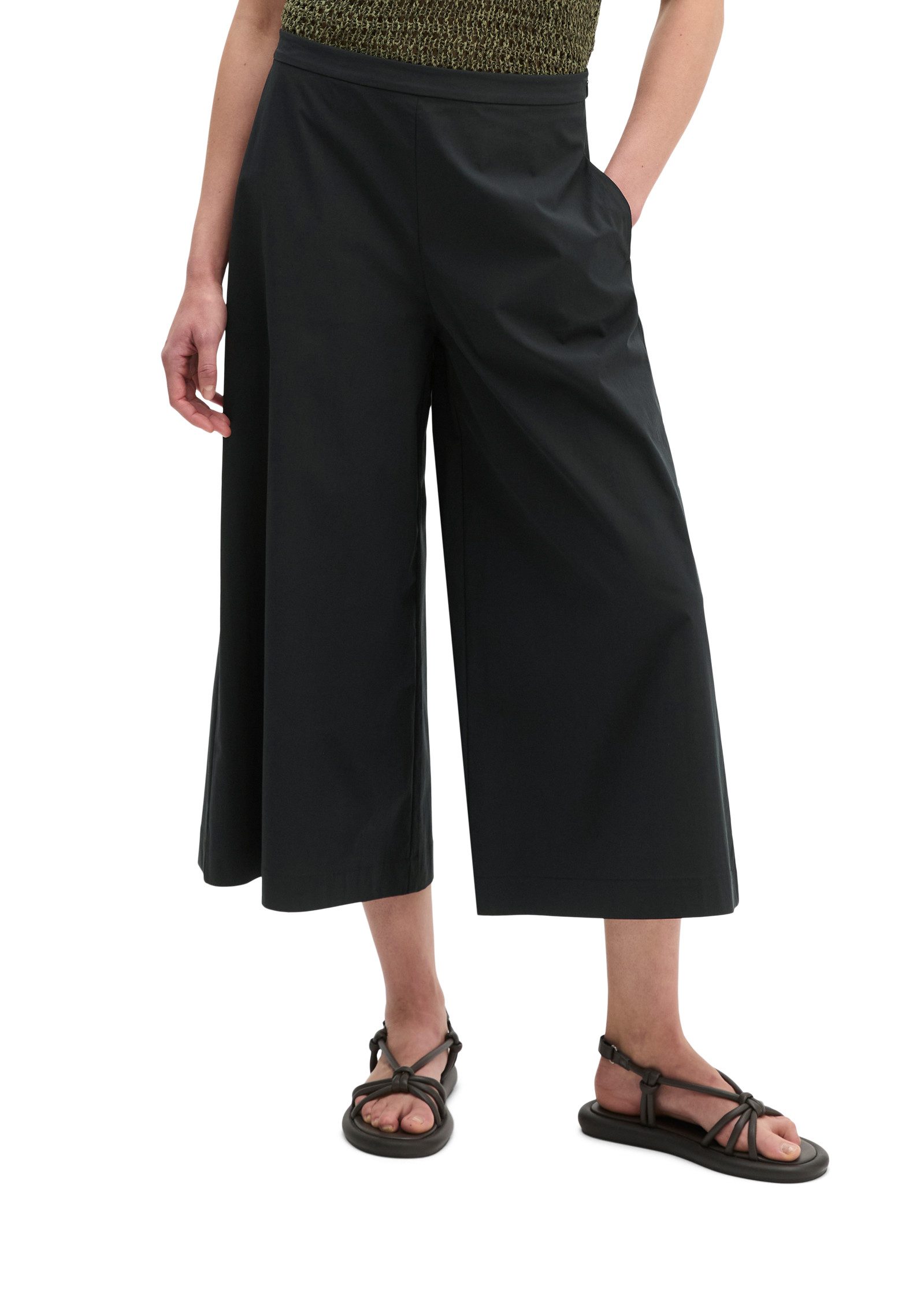 Marc O'Polo Culotte wide aus Popeline-Stretch