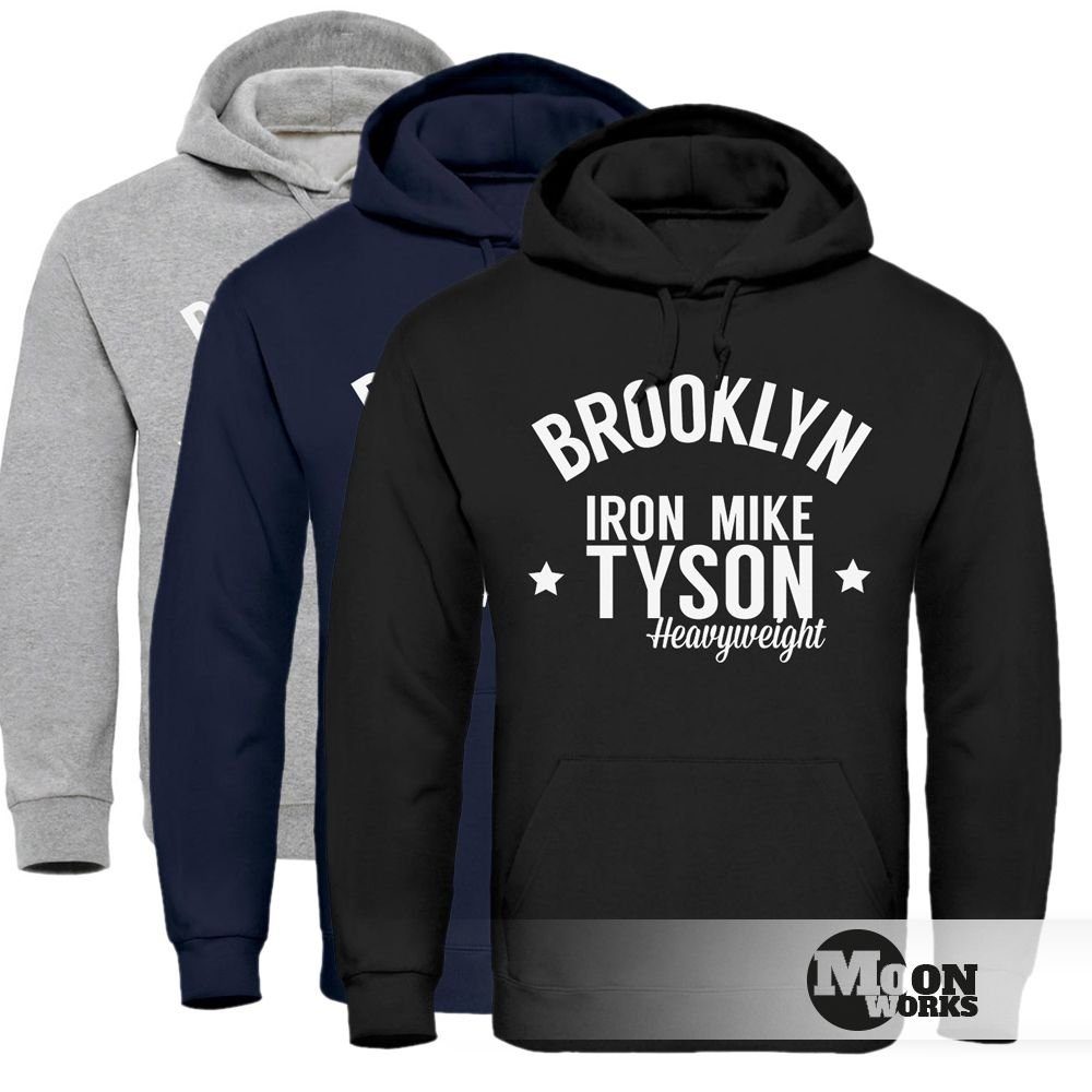 Damen Pullover MoonWorks Hoodie Hoodie Herren Brooklyn New York Iron Mike Tyson Boxing Gym Moonworks®