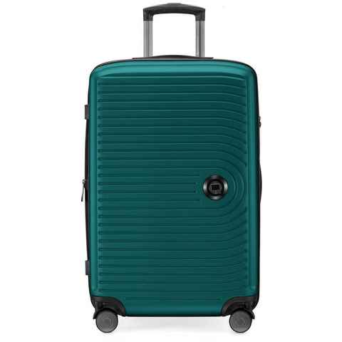 Hauptstadtkoffer Hartschalen-Trolley Mitte, türkis, 68 cm, 4 Rollen, Hartschalen-Koffer Reisegepäck TSA Schloss Volumenerweiterung