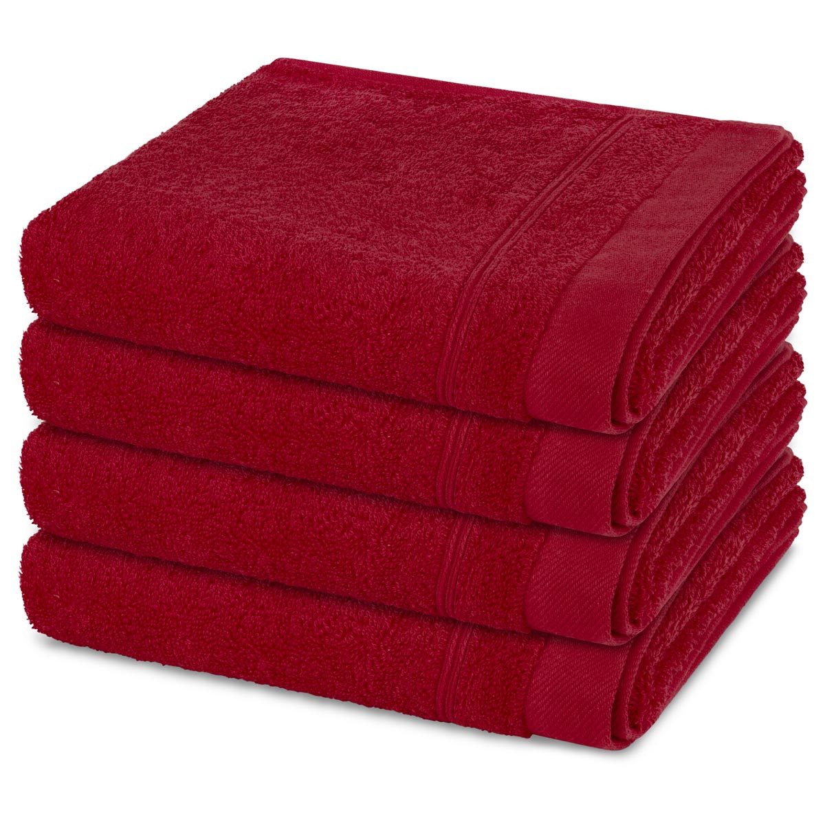 ROSS Handtuch Set Rubin, Walkfrottee (Spar-Set, 4-St), 4 X Handtuch im Set günstig online kaufen