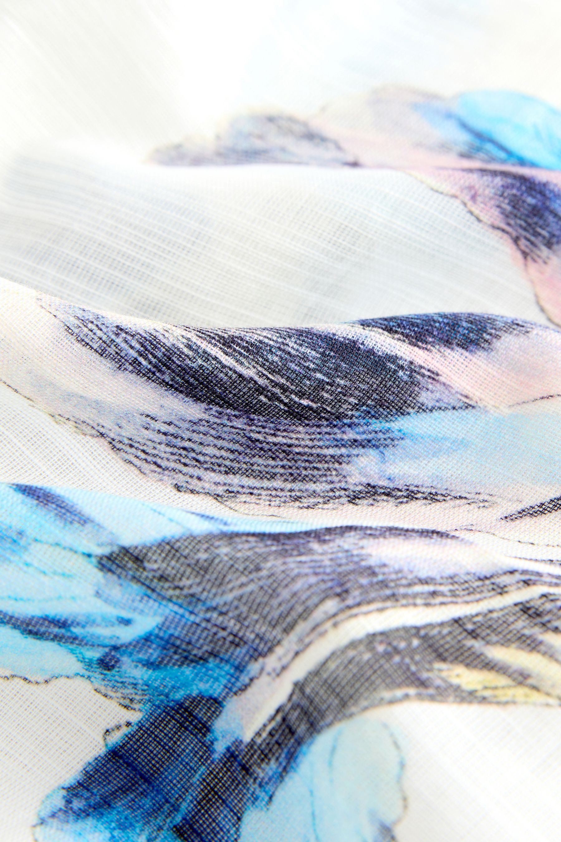 Next Blusenkimono Maxi-Cover-up mit Bindegürtel aus 100 % Baumwolle (1-tlg)