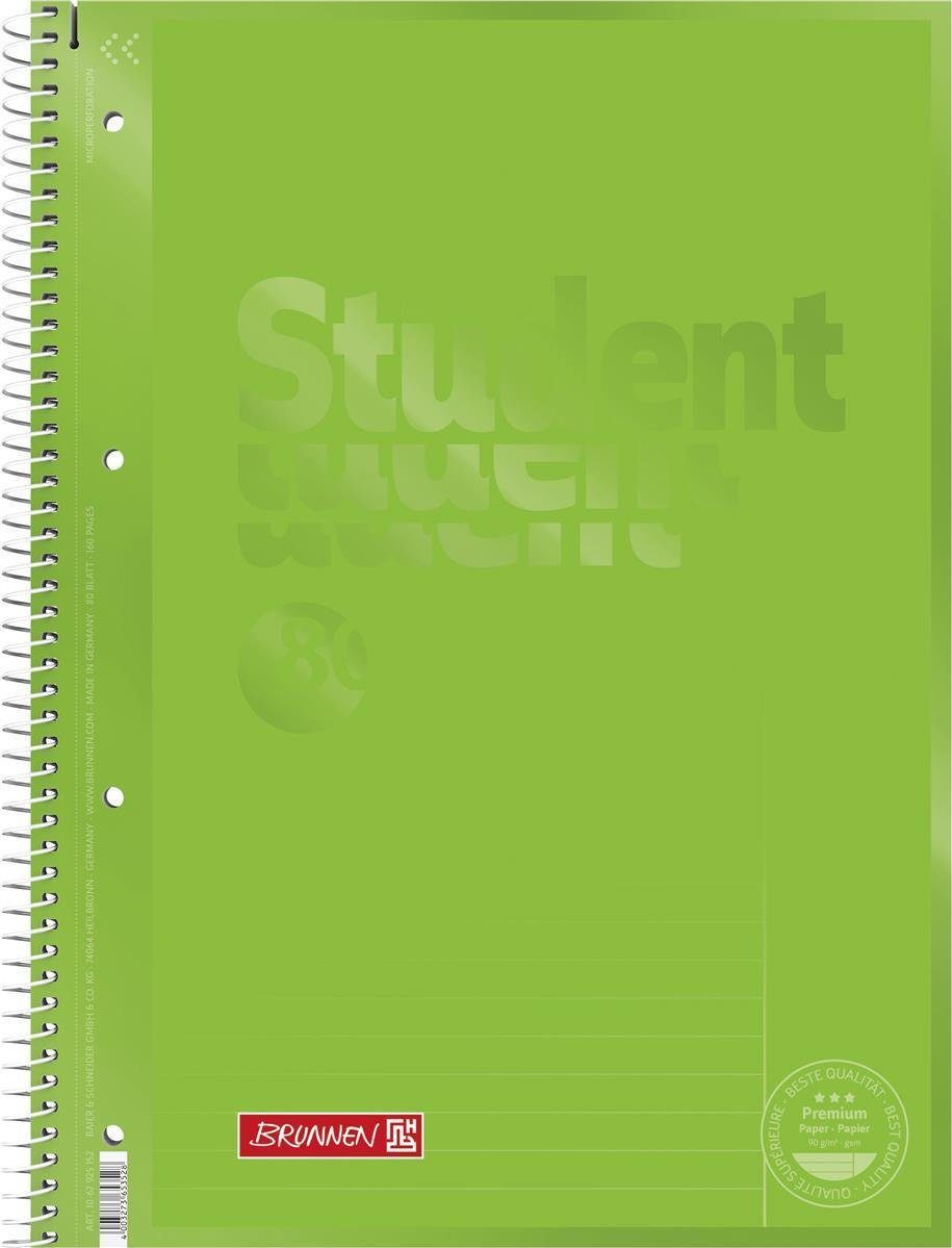 Collegeblock Collegeblock Student Premium Colour Code A4 liniert mit Rand Lin. 25 D