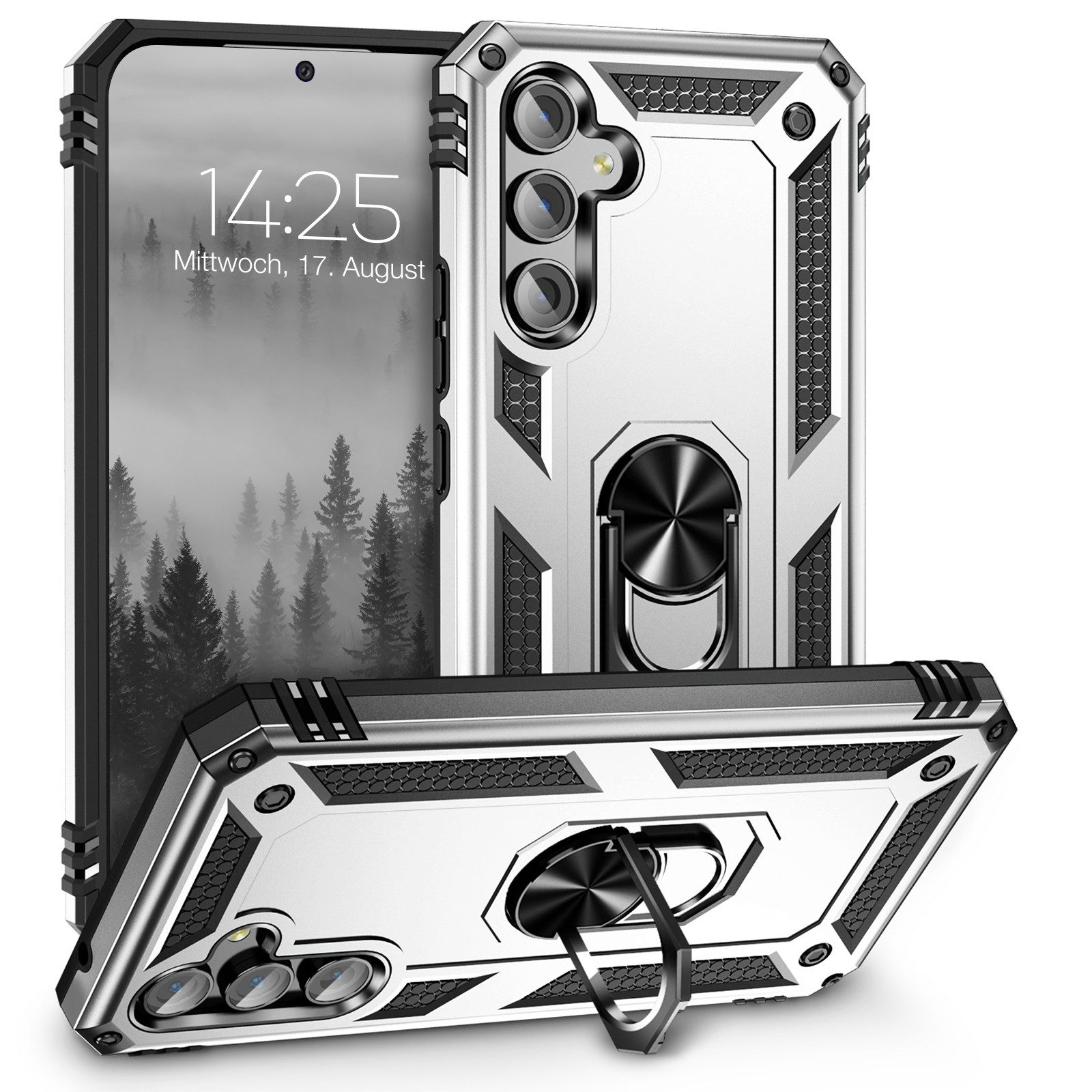 Tec-Expert Handyhülle Outdoor Cover Hülle für Samsung Galaxy A54 5G 6.4 Zoll, 6.4, Premium Hülle aus verstärktem Polycarbonat