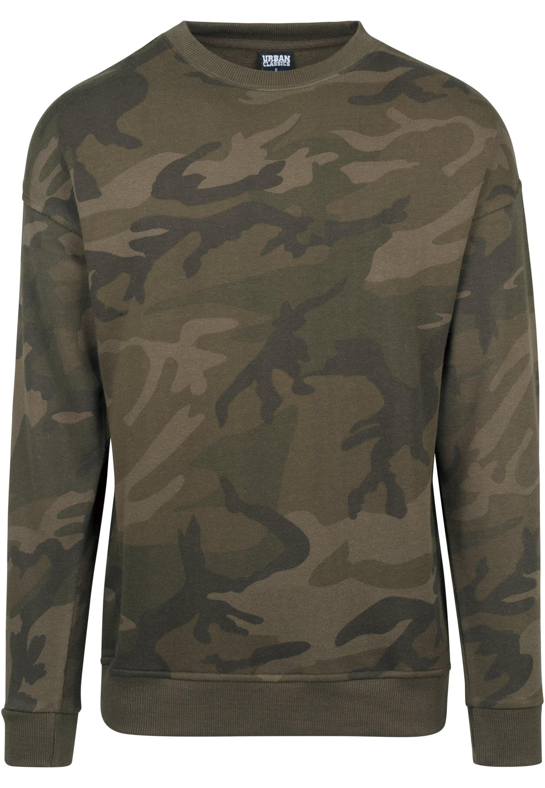 URBAN CLASSICS Rundhalspullover Urban Classics Herren Camo Crewneck (1-tlg)